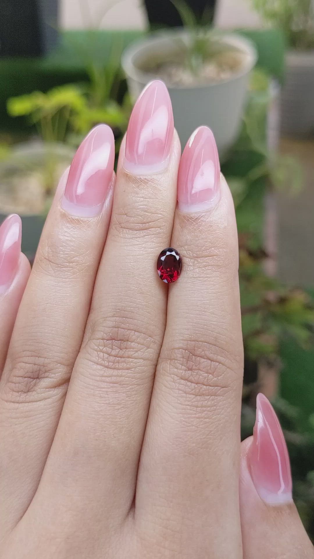 1.05 Ct. White Opal from Ceylon (Sri Lanka) Size Video