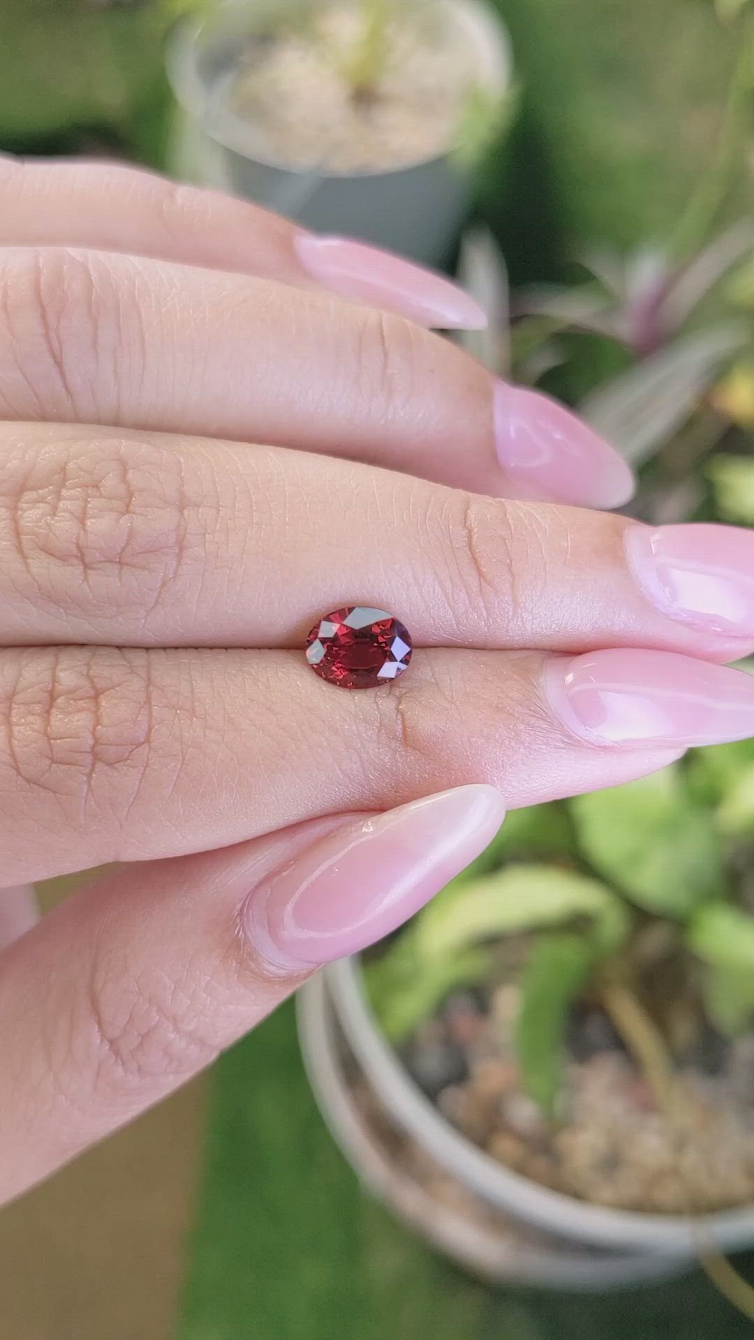 1.47 Ct. White Opal from Ceylon (Sri Lanka) Size Video