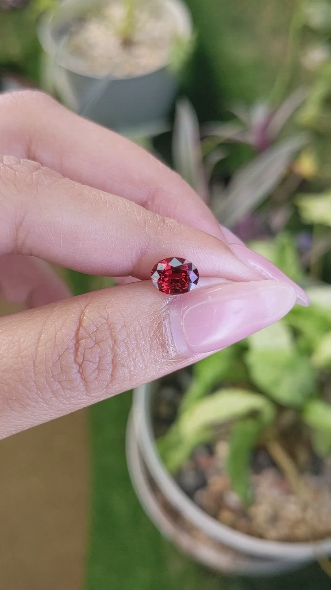 1.47 Ct. White Opal from Ceylon (Sri Lanka) Size Video