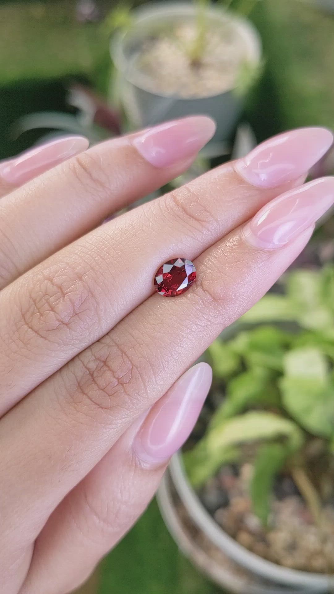 1.47 Ct. White Opal from Ceylon (Sri Lanka) Size Video