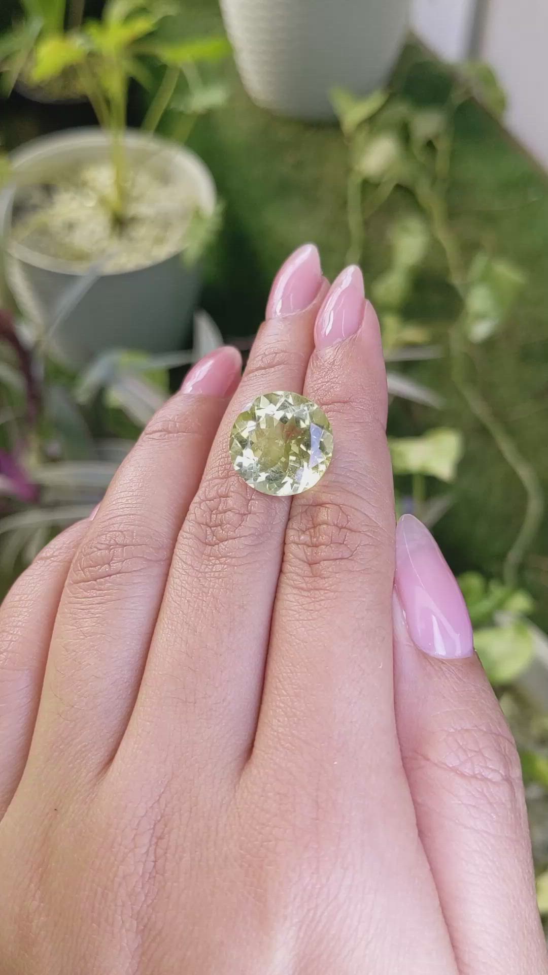 10.83 Ct. White Opal from Russia Size Video