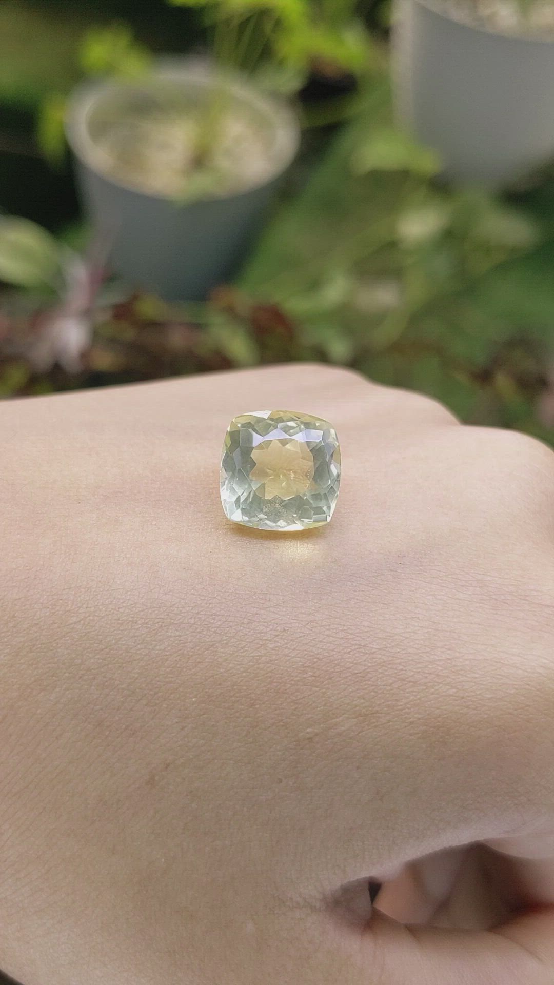 9.26 Ct. White Opal from Russia Size Video