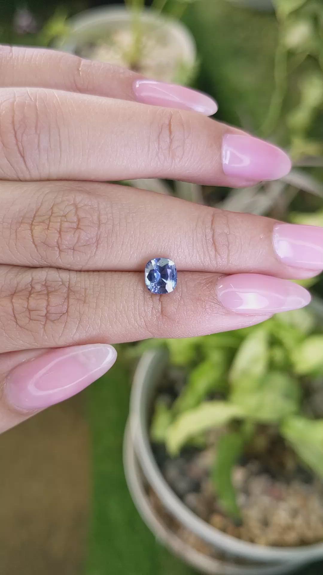 1.35 Ct. White Opal from Ceylon (Sri Lanka) Size Video