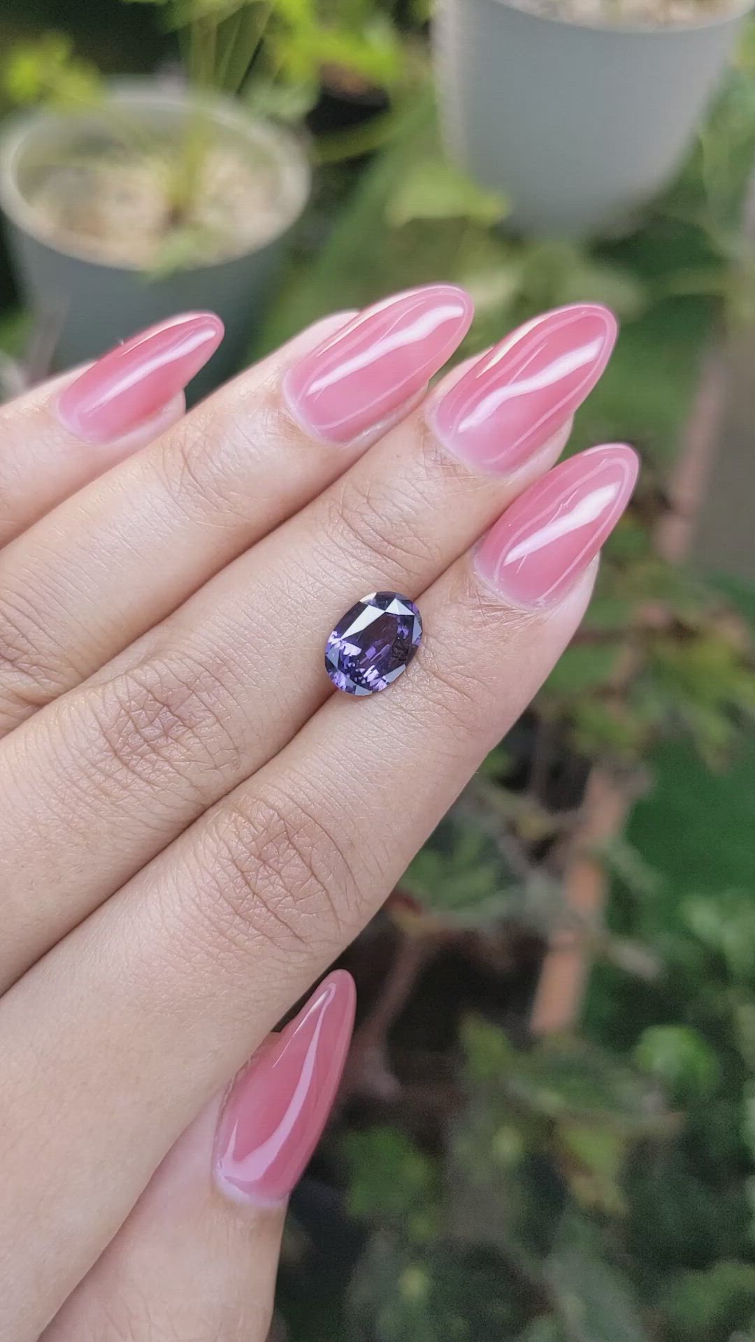 2.40 Ct. Purple Spinel from Ceylon (Sri Lanka) Size Video