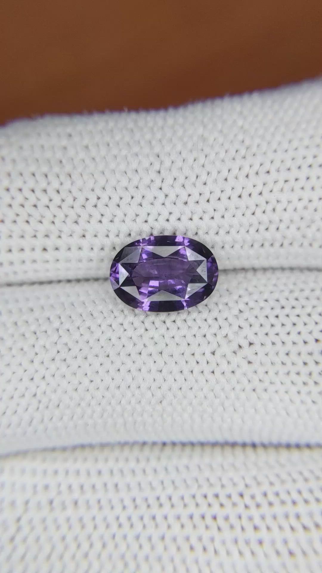 2.40 Ct. Purple Spinel from Ceylon (Sri Lanka) Size Video
