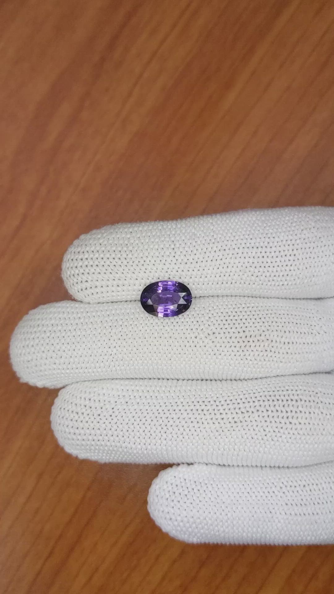2.40 Ct. Purple Spinel from Ceylon (Sri Lanka) Size Video