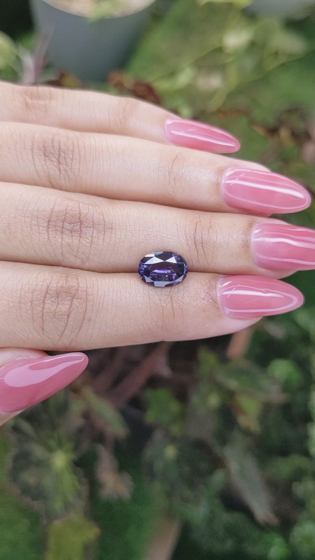 2.40 Ct. Purple Spinel from Ceylon (Sri Lanka) Size Video