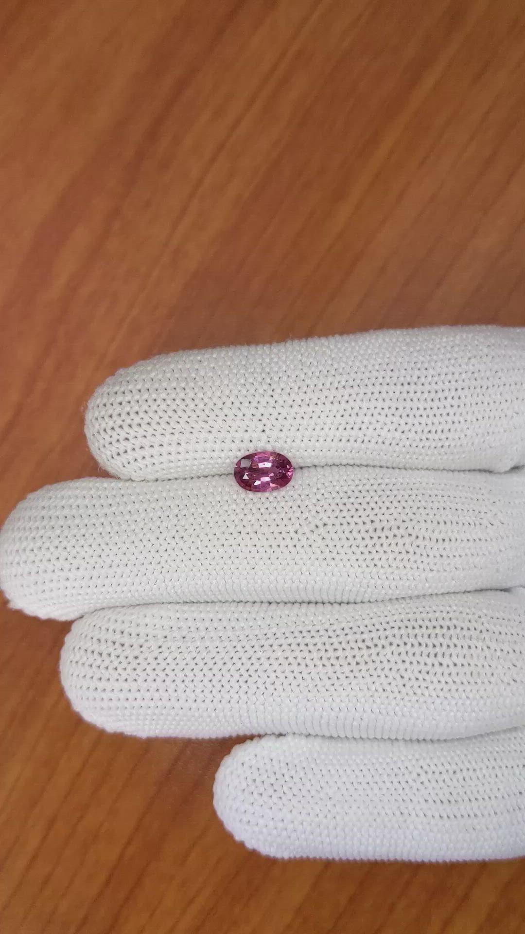 0.98 Ct. Pink Spinel from Ceylon (Sri Lanka) Size Video