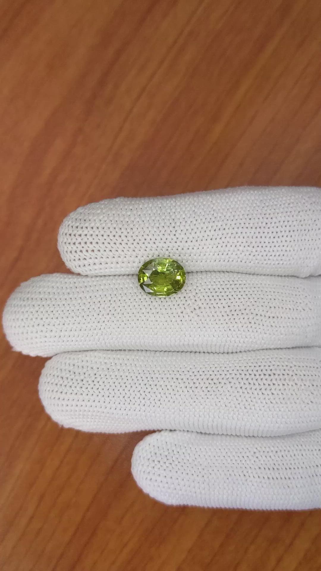 2.70 Ct. White Opal from Ceylon (Sri Lanka) Size Video