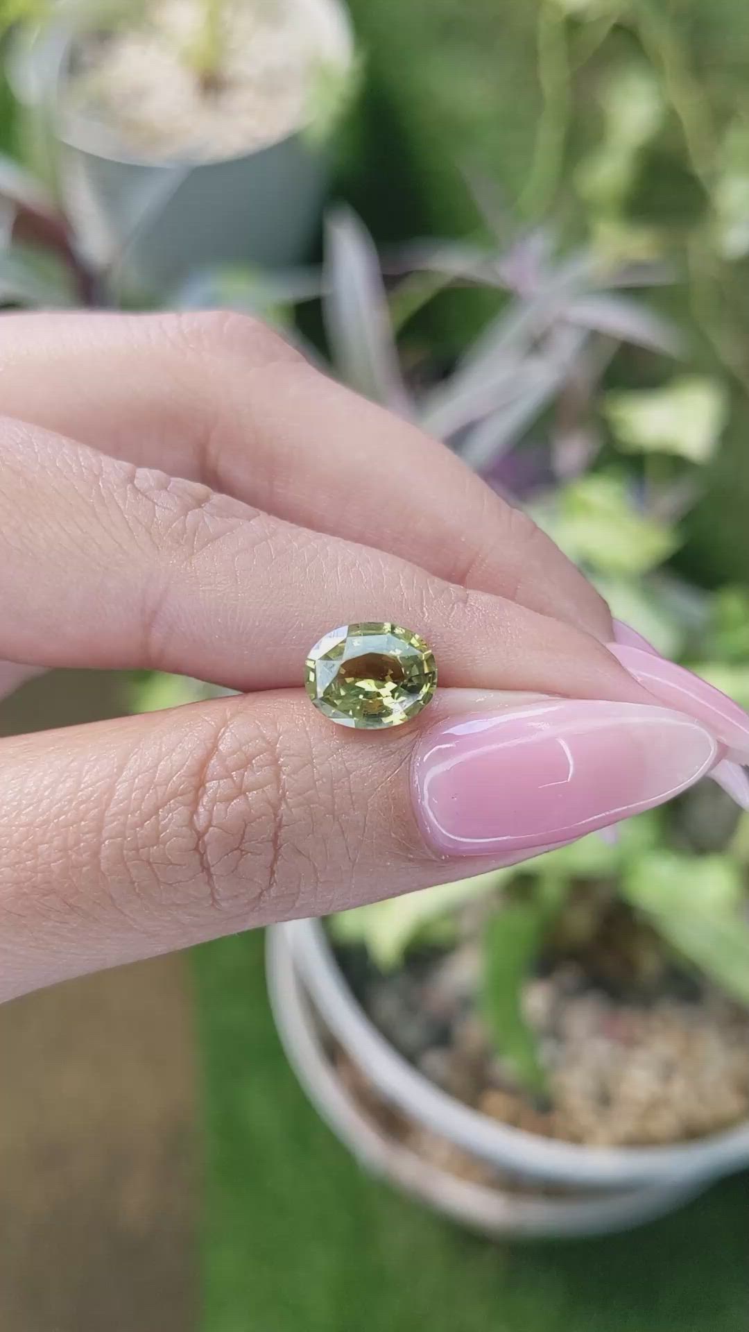 2.70 Ct. White Opal from Ceylon (Sri Lanka) Size Video