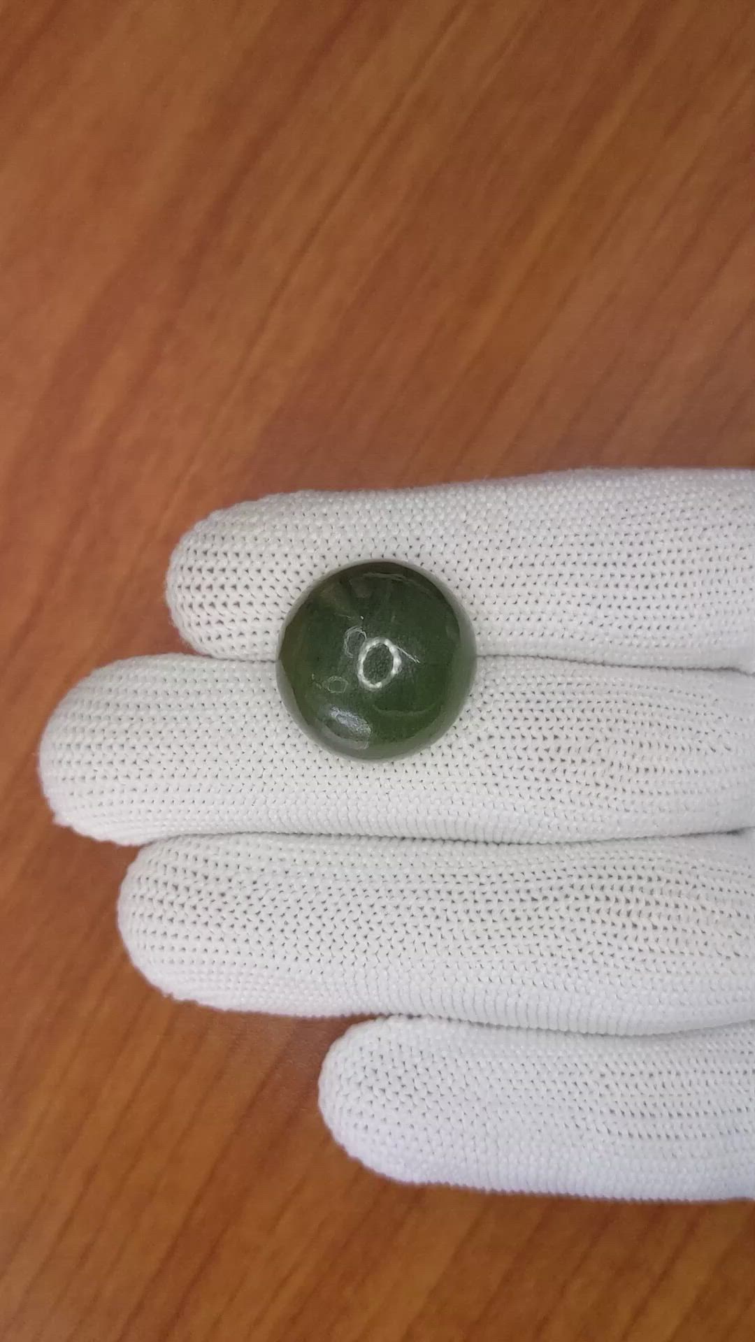 27.29 Ct. Cabochon Jade from Burma (Myanmar) Size Video