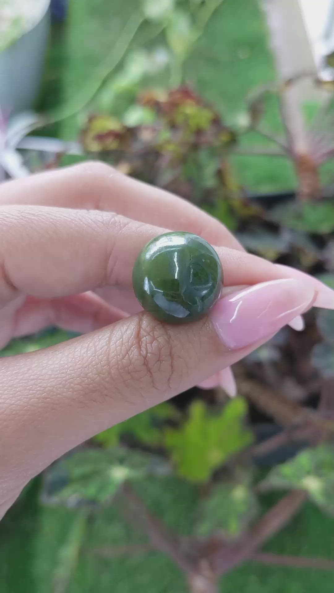 27.29 Ct. Cabochon Jade from Burma (Myanmar) Size Video