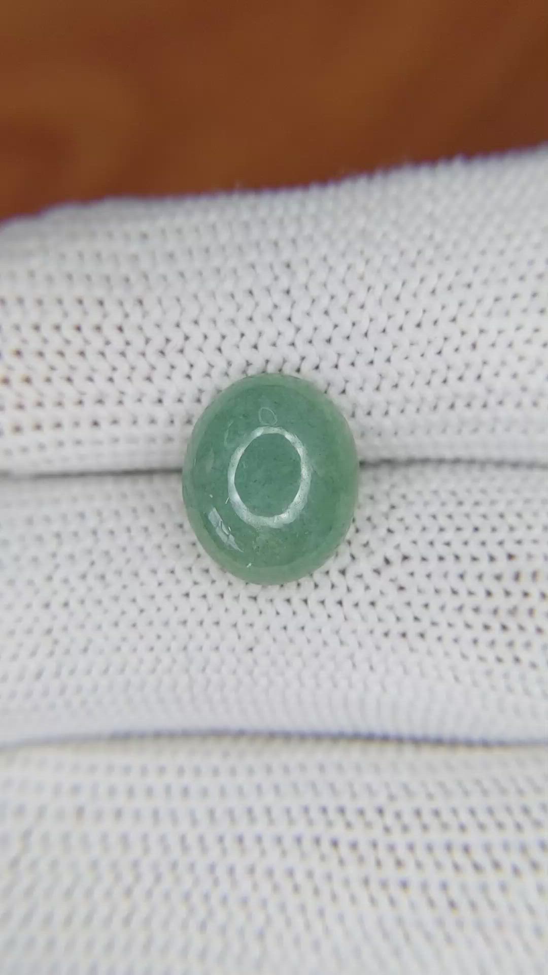 4.43 Ct. Cabochon White Opal from Burma (Myanmar) Size Video