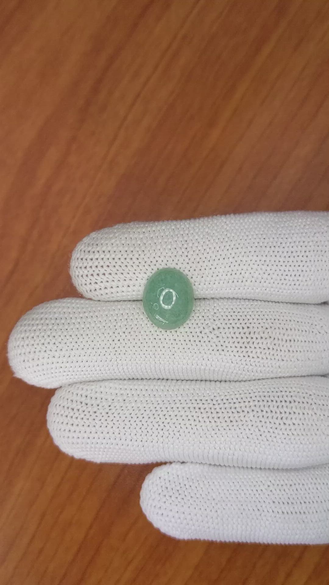 4.43 Ct. Cabochon White Opal from Burma (Myanmar) Size Video