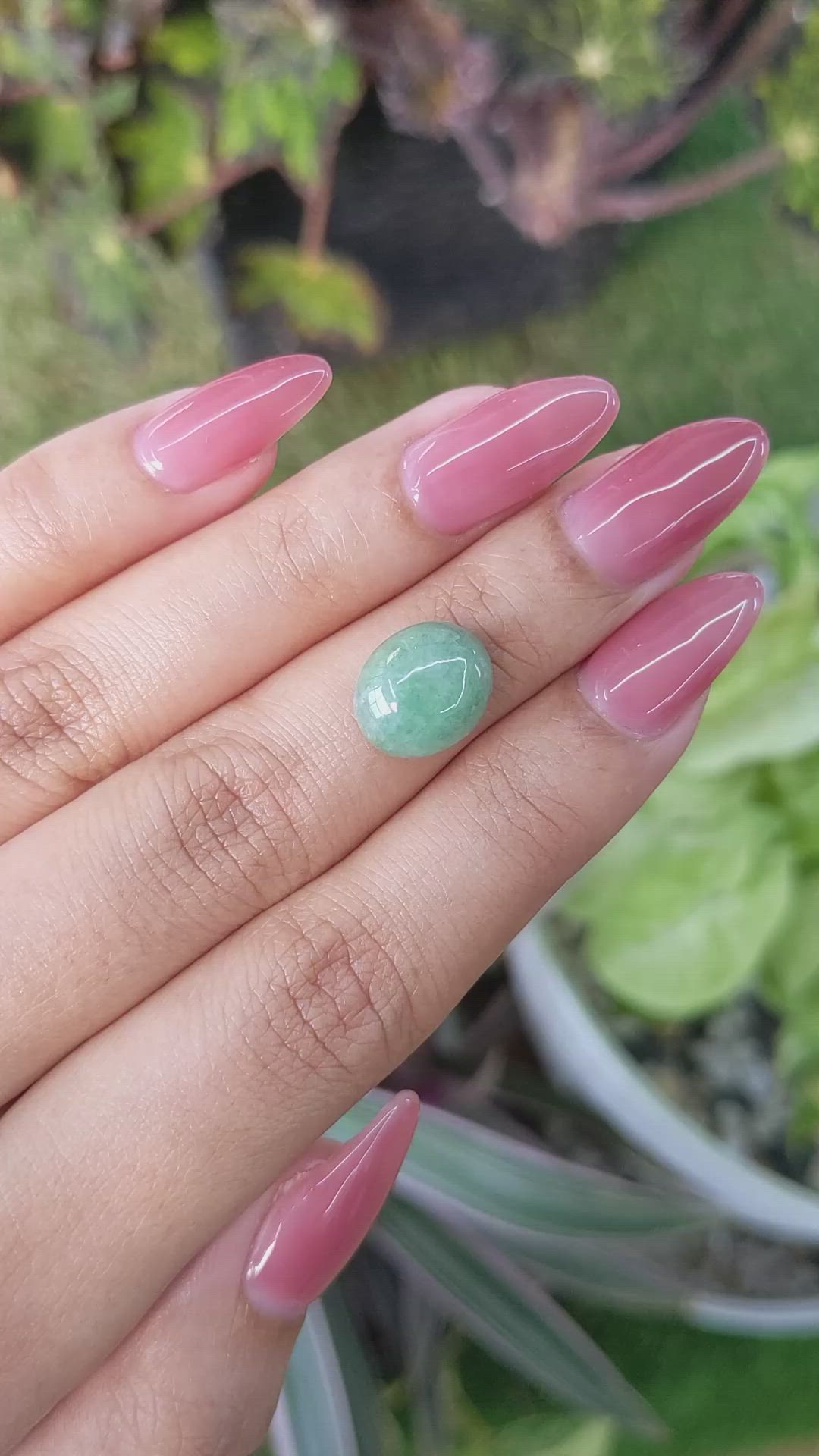 4.43 Ct. Cabochon White Opal from Burma (Myanmar) Size Video