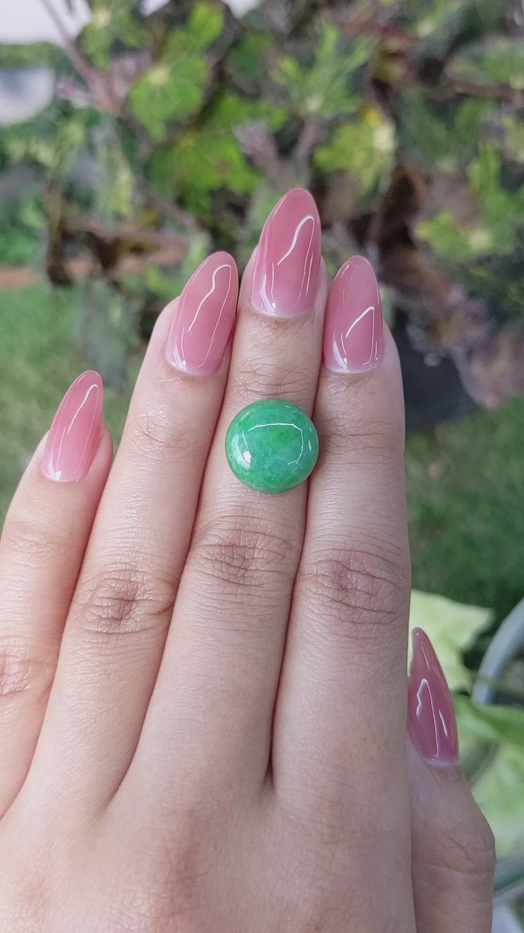 6.98 Ct. Cabochon White Opal from Burma (Myanmar) Size Video