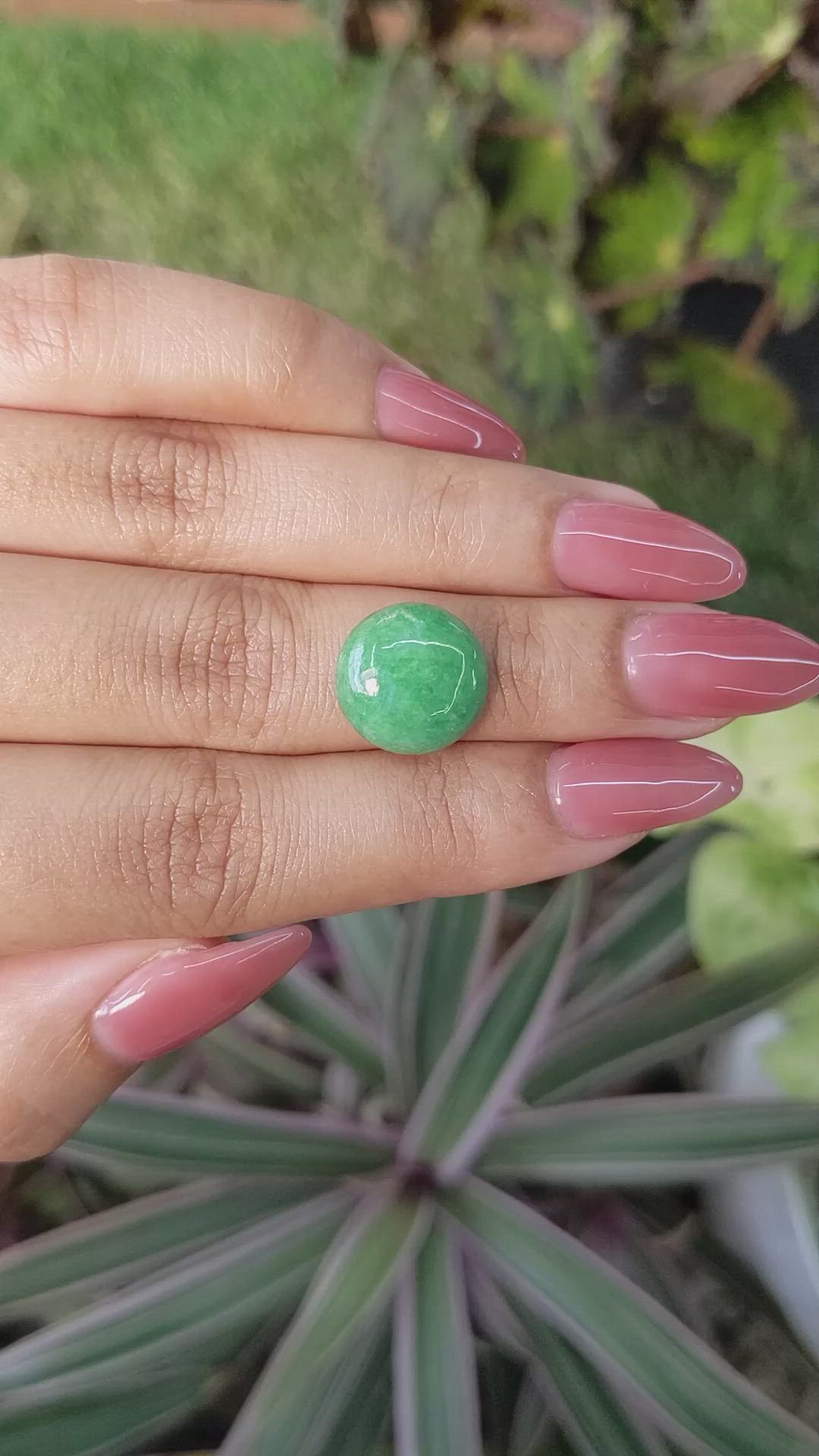 6.98 Ct. Cabochon White Opal from Burma (Myanmar) Size Video