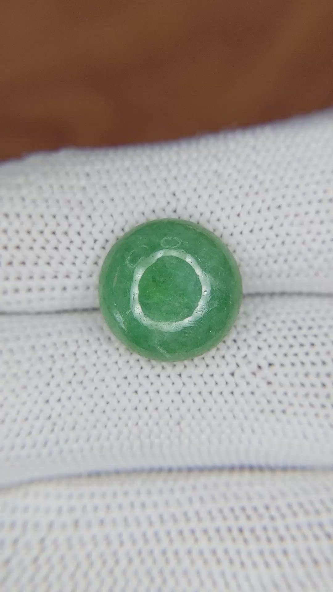 6.98 Ct. Cabochon White Opal from Burma (Myanmar) Size Video