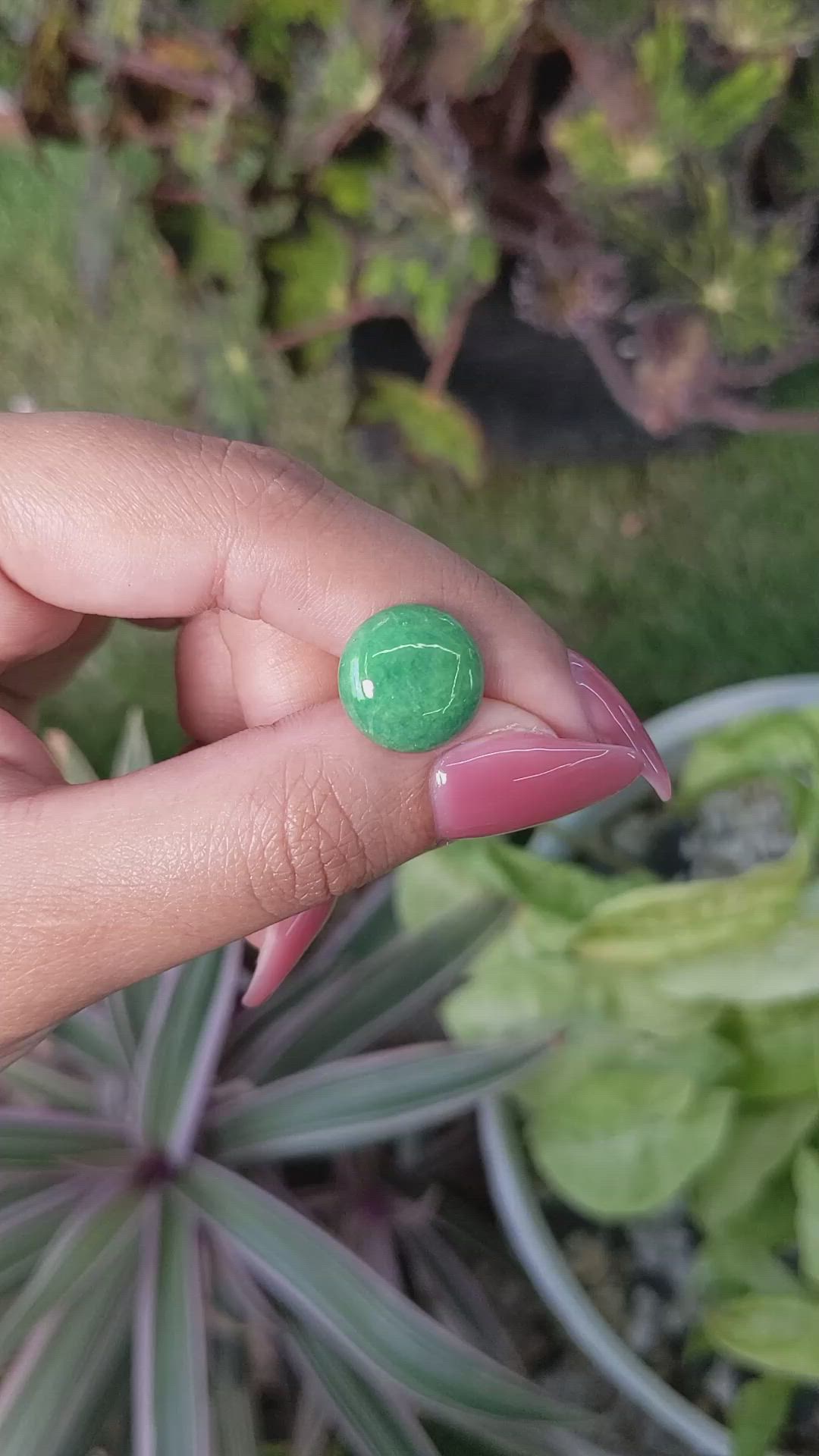 6.98 Ct. Cabochon White Opal from Burma (Myanmar) Size Video