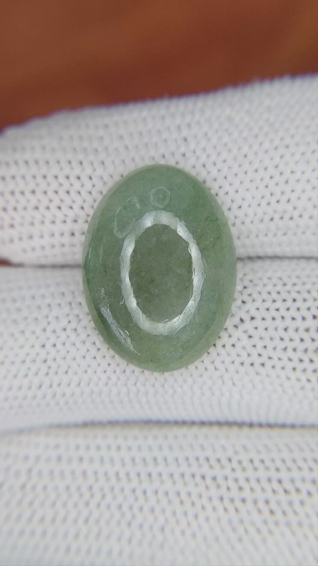 12.94 Ct. Cabochon White Opal from Burma (Myanmar) Size Video