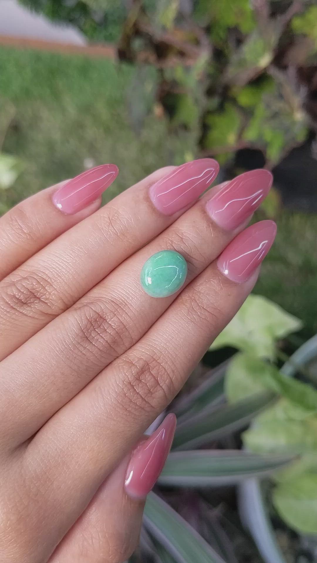 4.30 Ct. Cabochon White Opal from Burma (Myanmar) Size Video