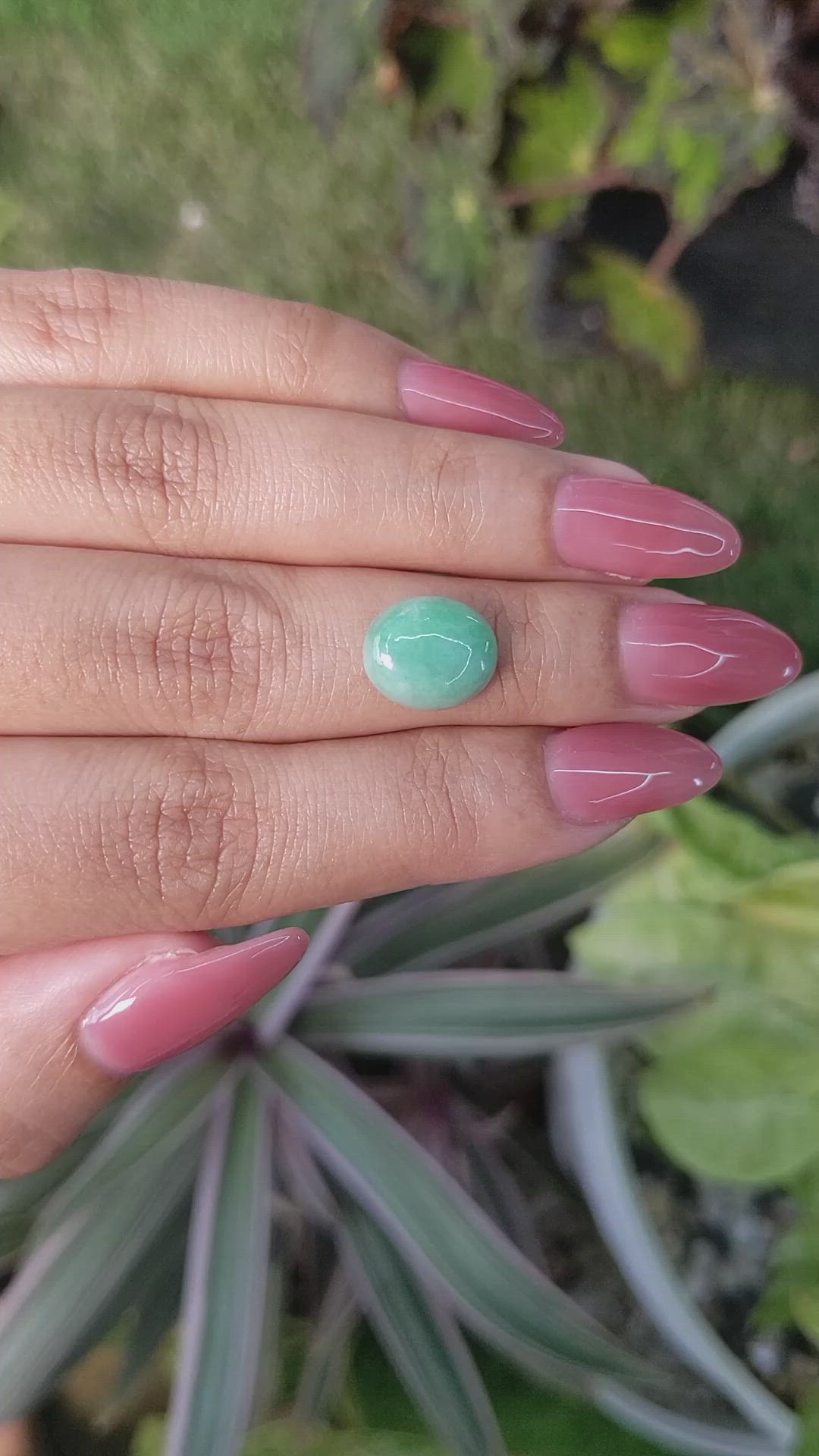 4.30 Ct. Cabochon White Opal from Burma (Myanmar) Size Video