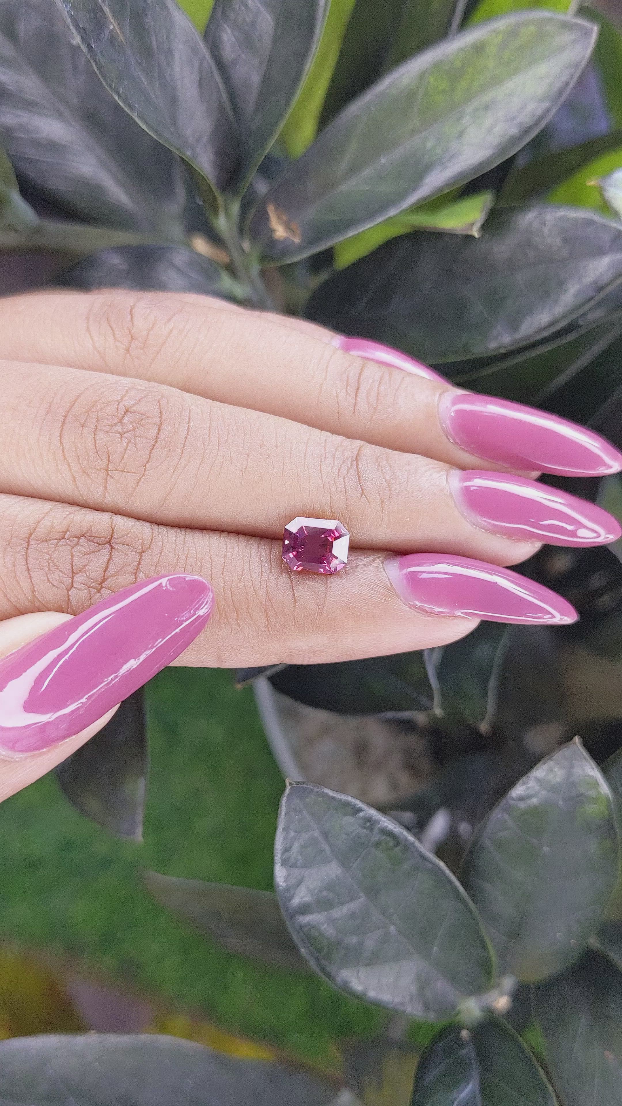 1.62 Ct. Garnet from Tanzania Size Video