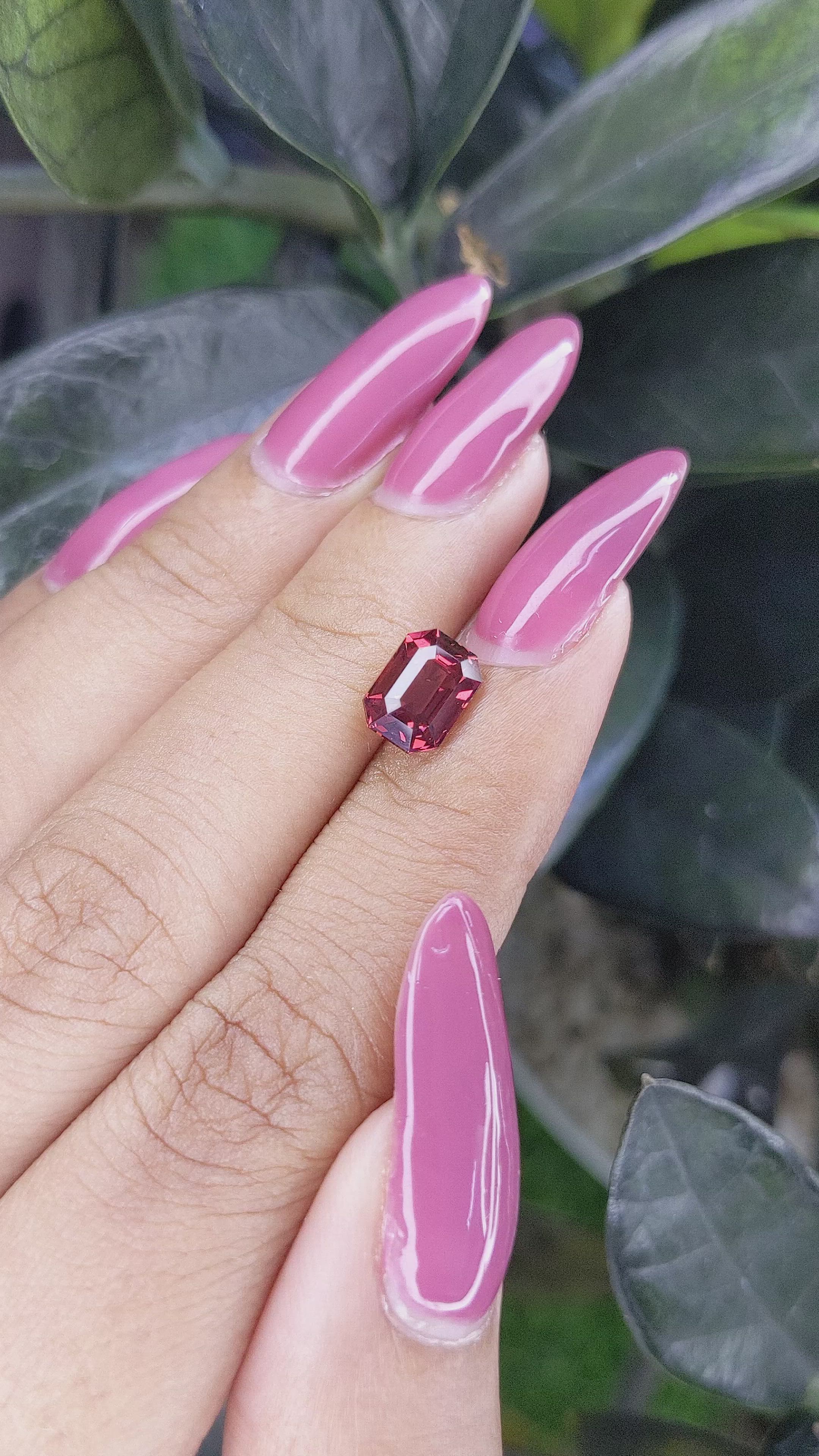 2.09 Ct. Garnet from Tanzania Size Video