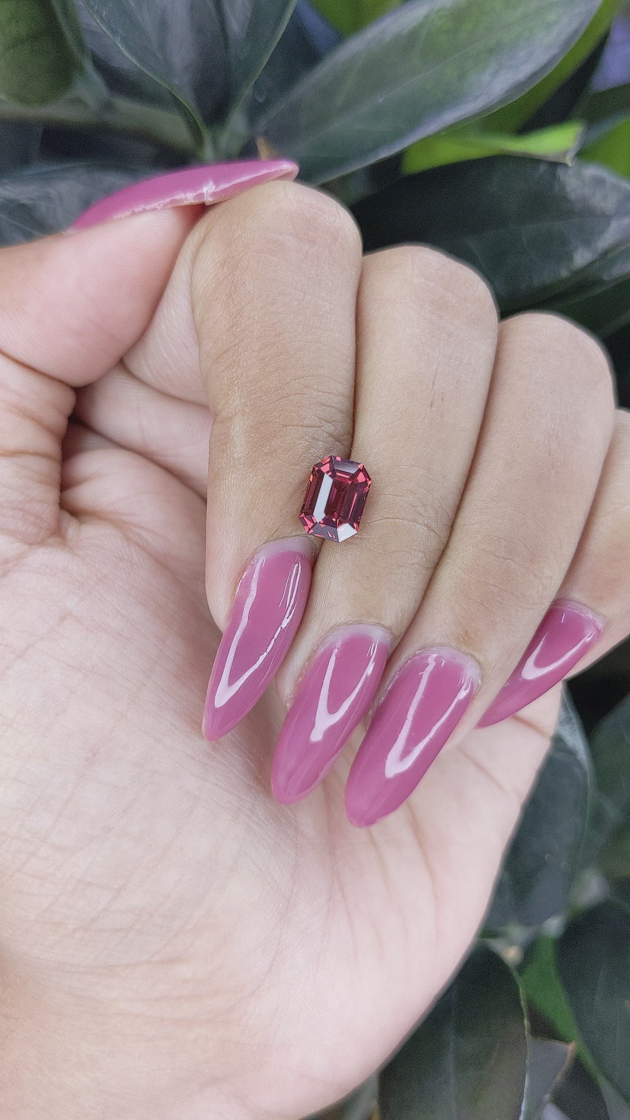 2.09 Ct. Garnet from Tanzania Size Video