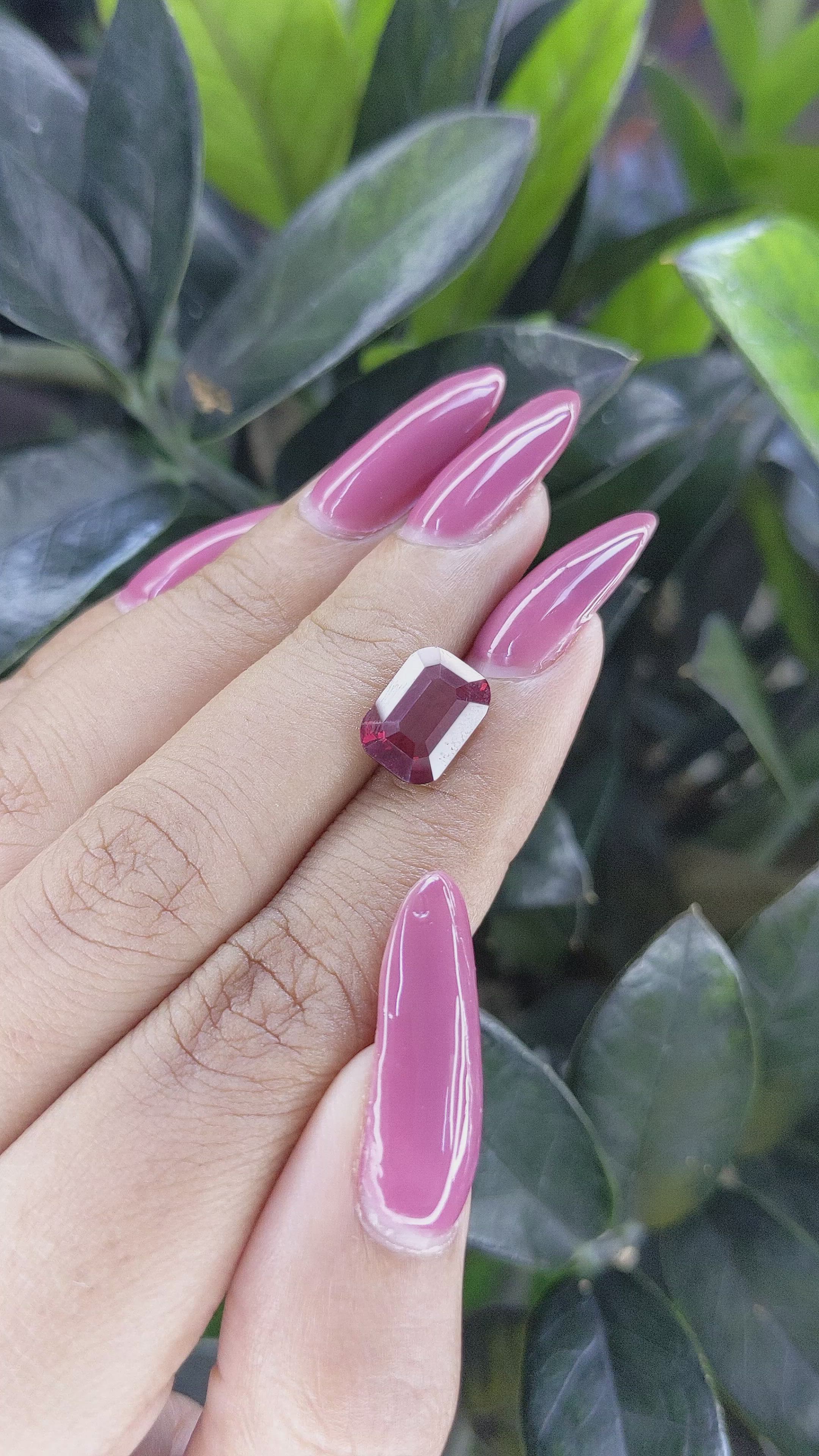 4.18 Ct. Garnet from Tanzania Size Video