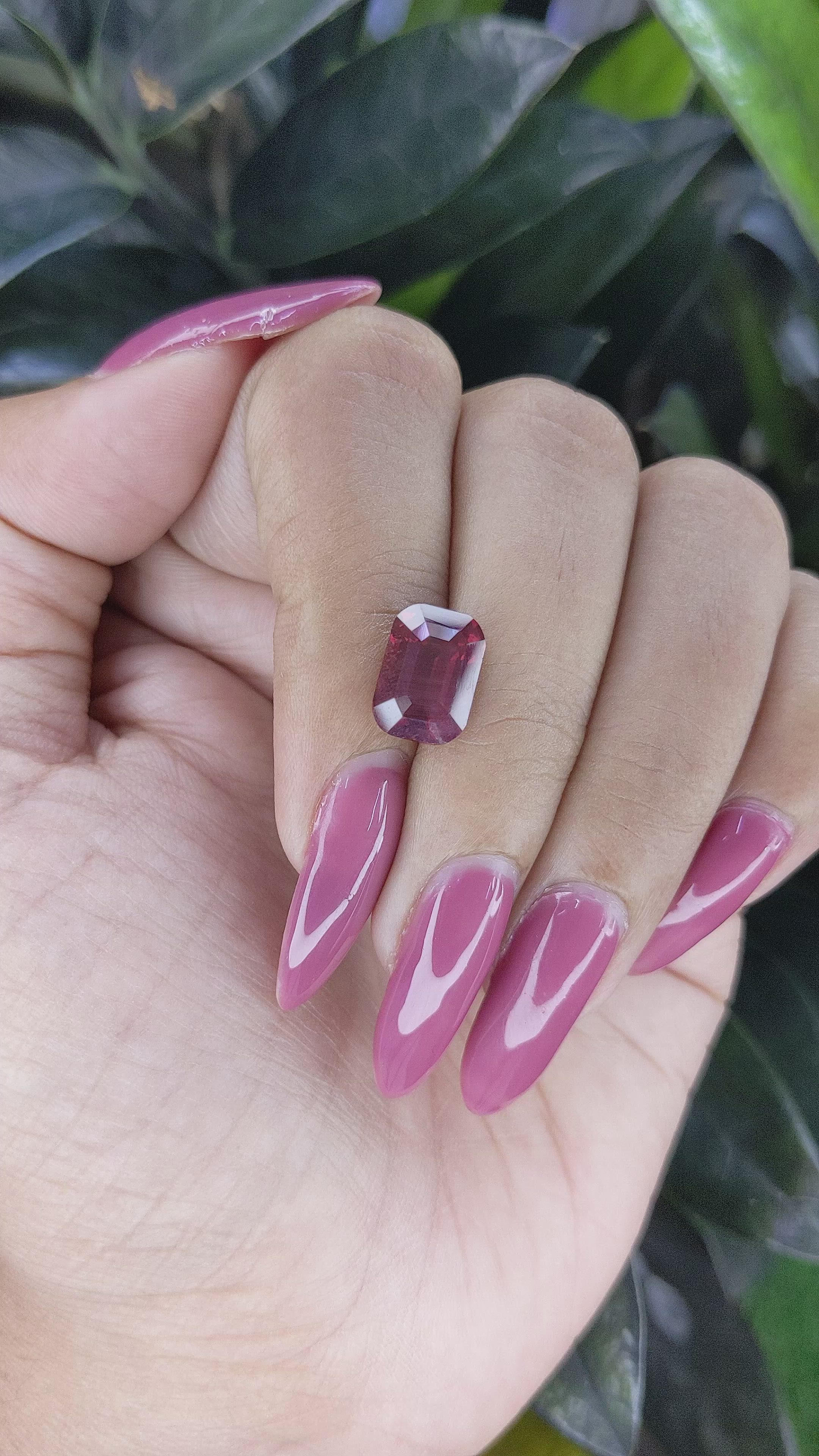 4.18 Ct. Garnet from Tanzania Size Video