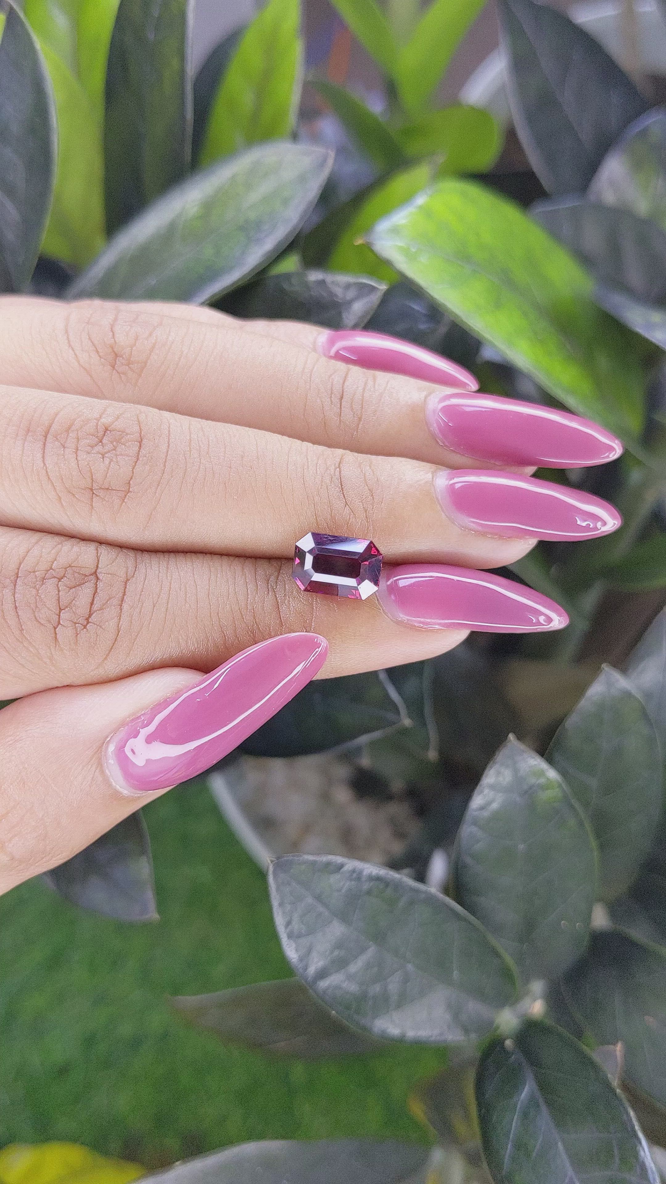 3.35 Ct. Garnet from Tanzania Size Video