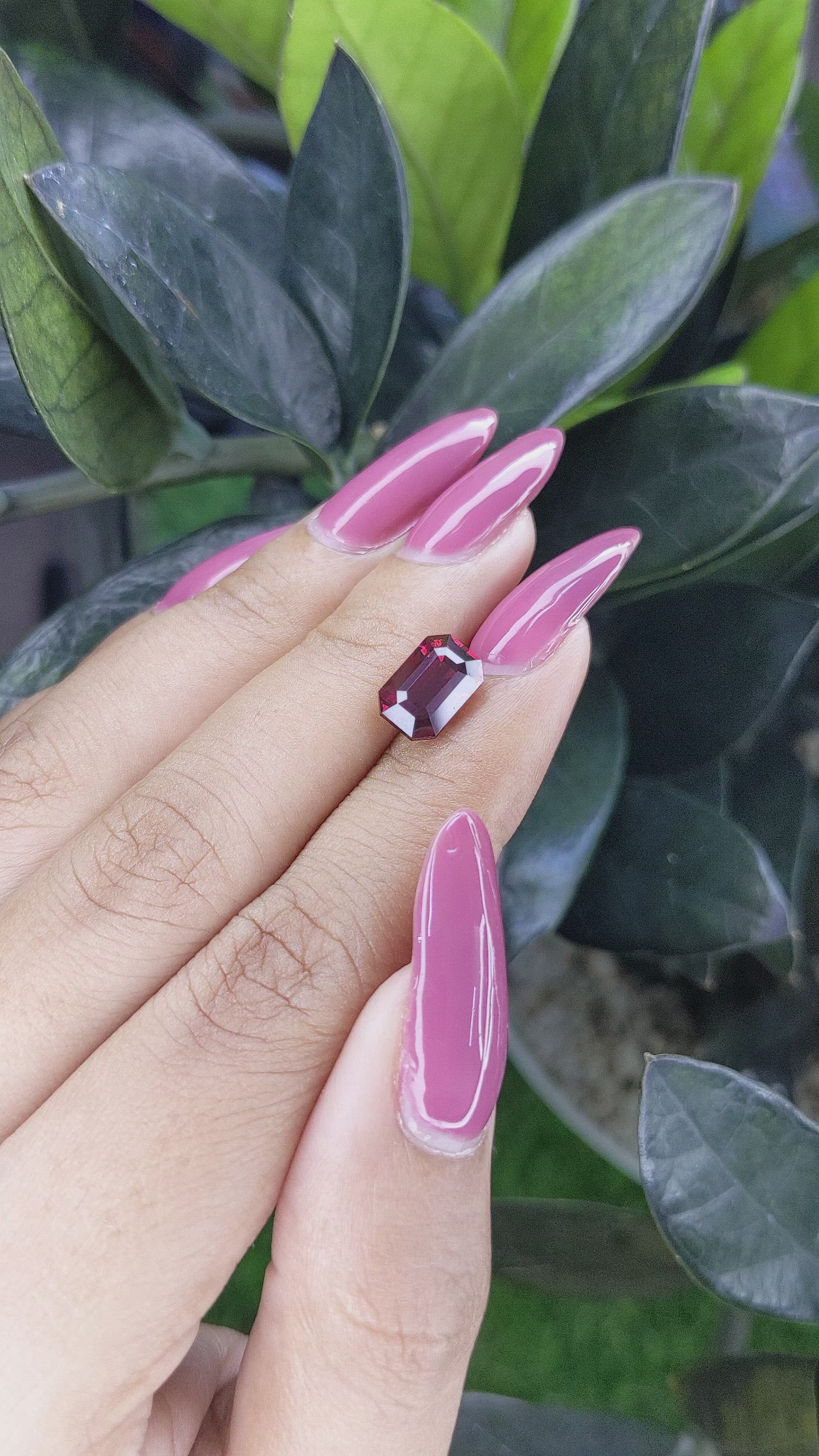 3.35 Ct. Garnet from Tanzania Size Video