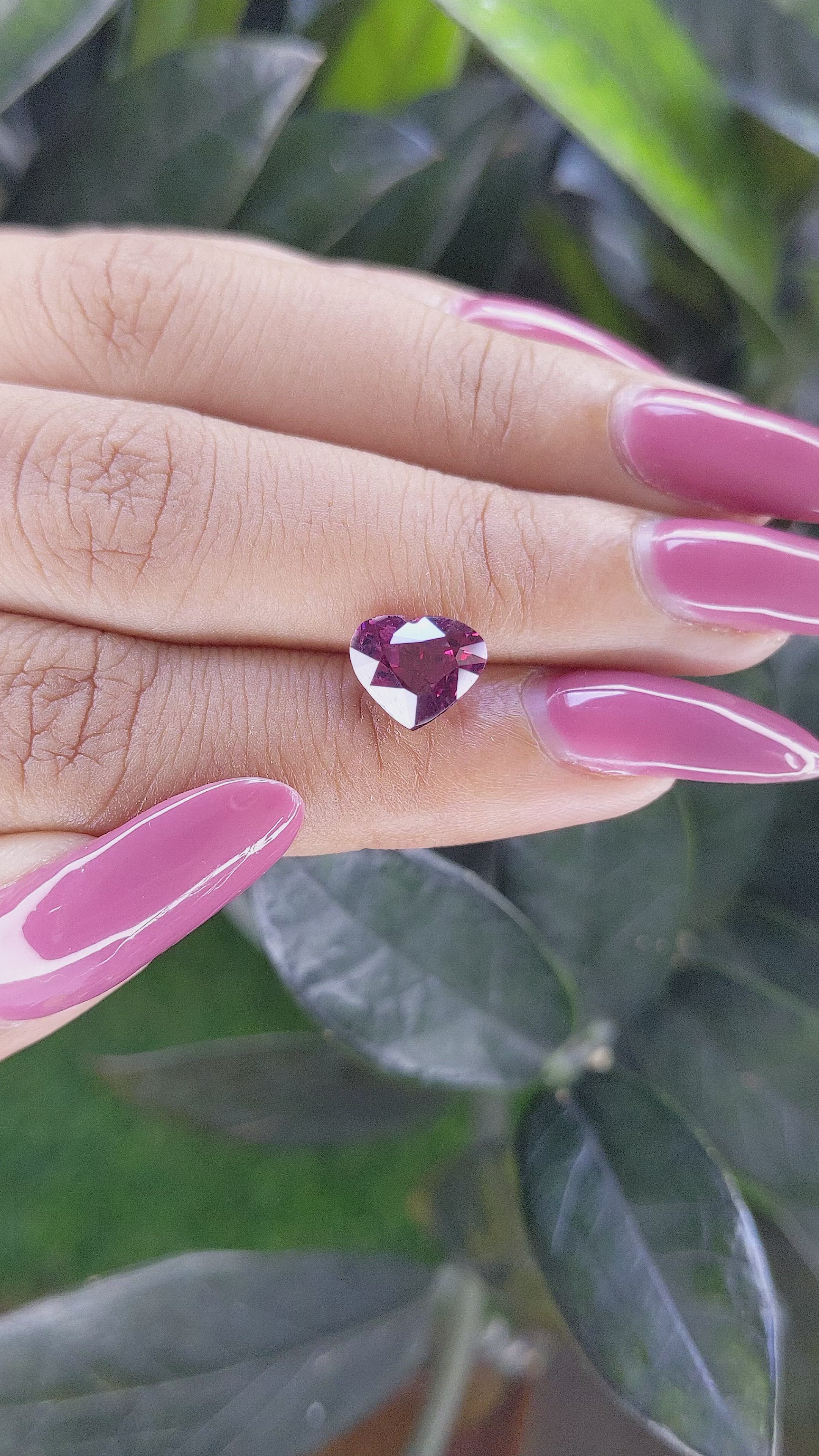 2.85 Ct. Garnet from Tanzania Size Video