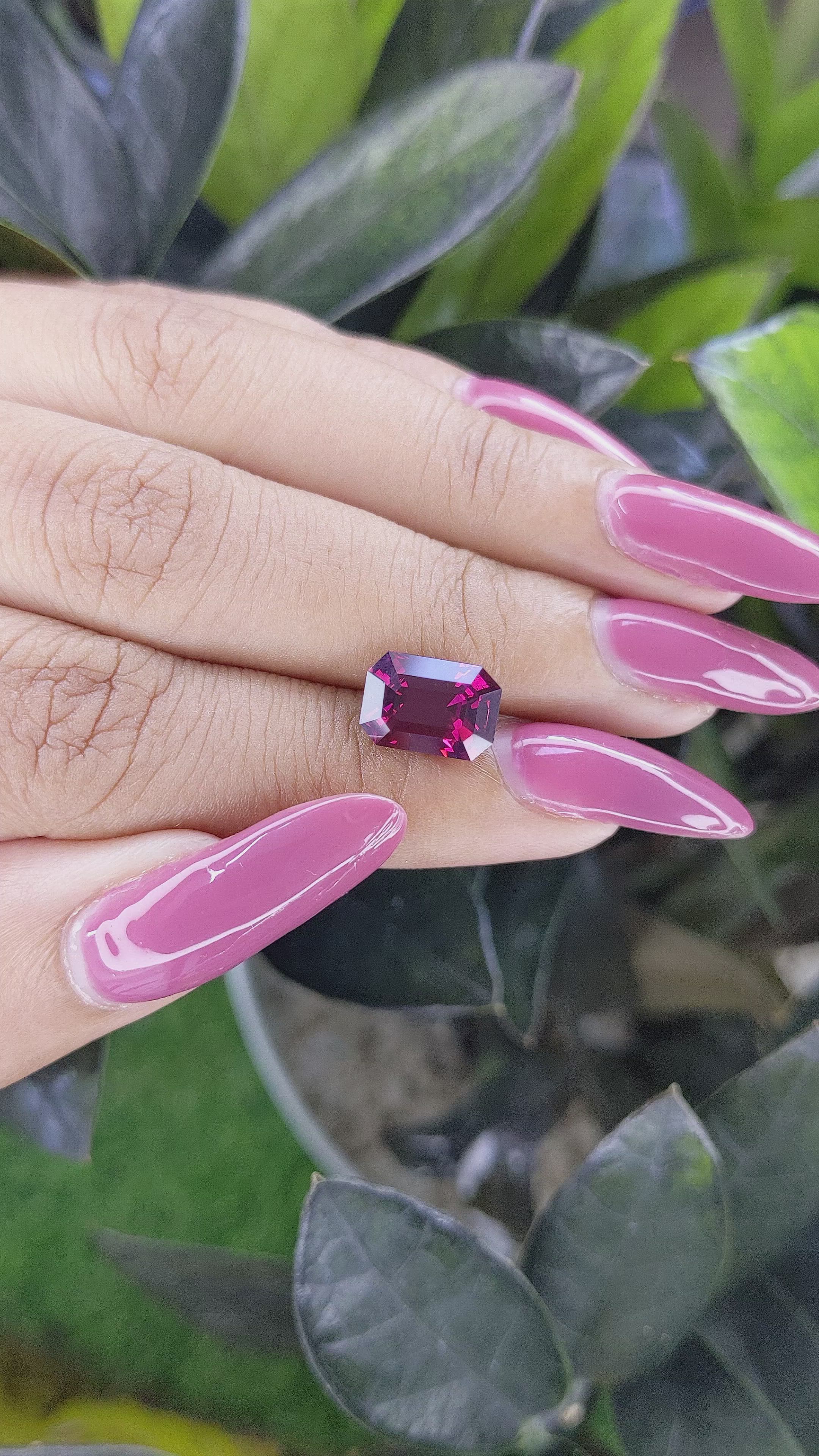 3.79 Ct. Garnet from Tanzania Size Video