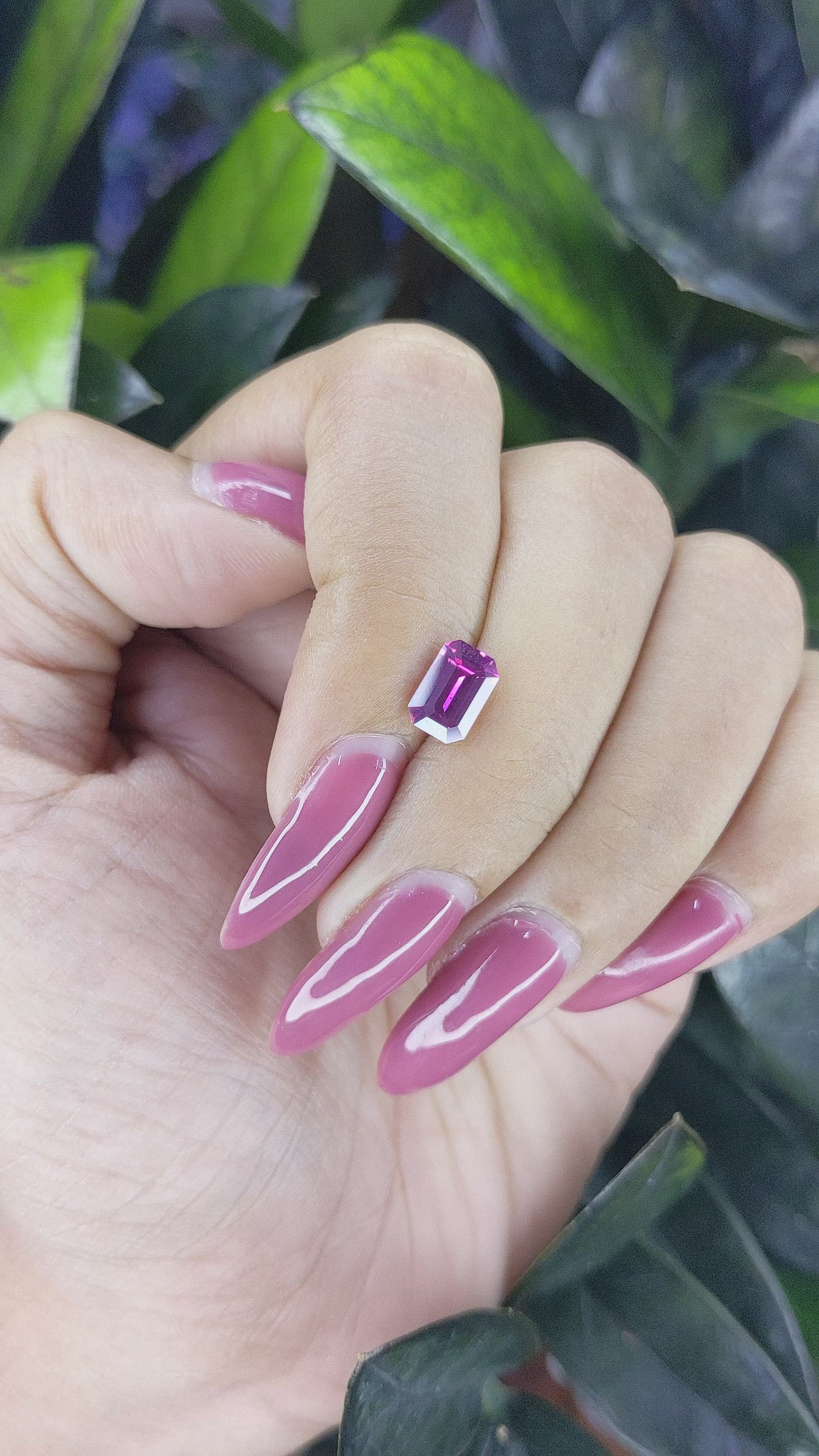 1.39 Ct. Garnet from Tanzania Size Video