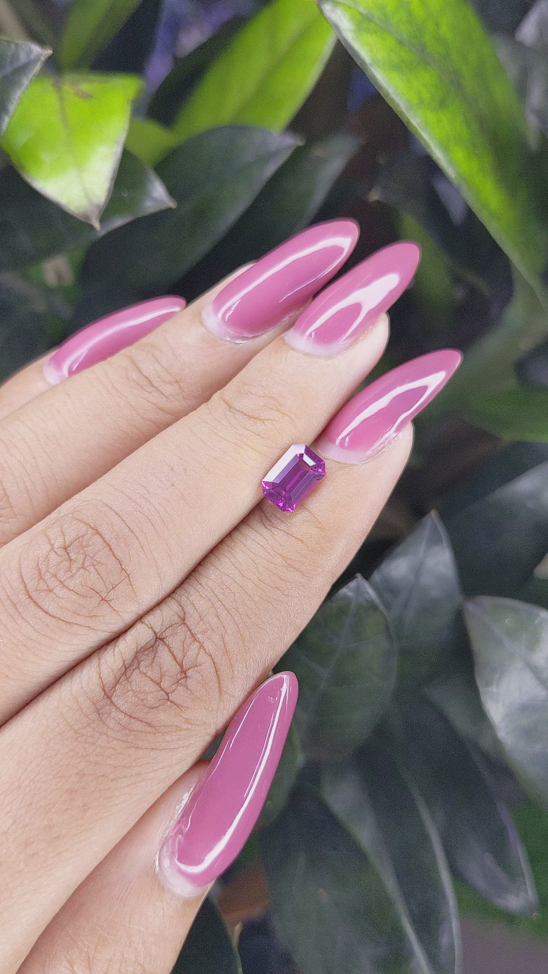 1.39 Ct. Garnet from Tanzania Size Video