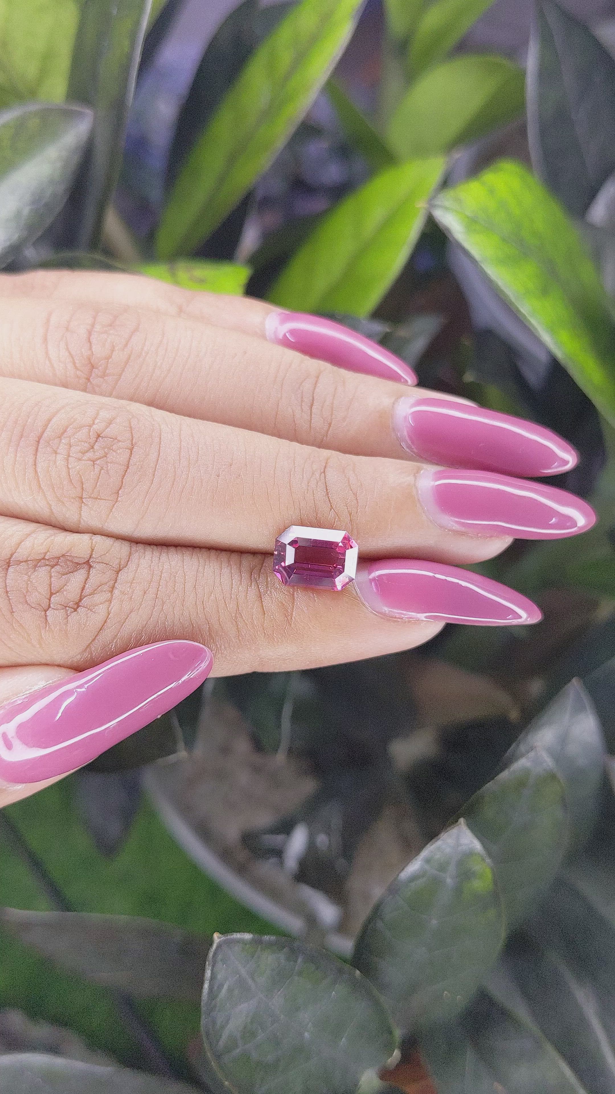 2.57 Ct. Garnet from Tanzania Size Video