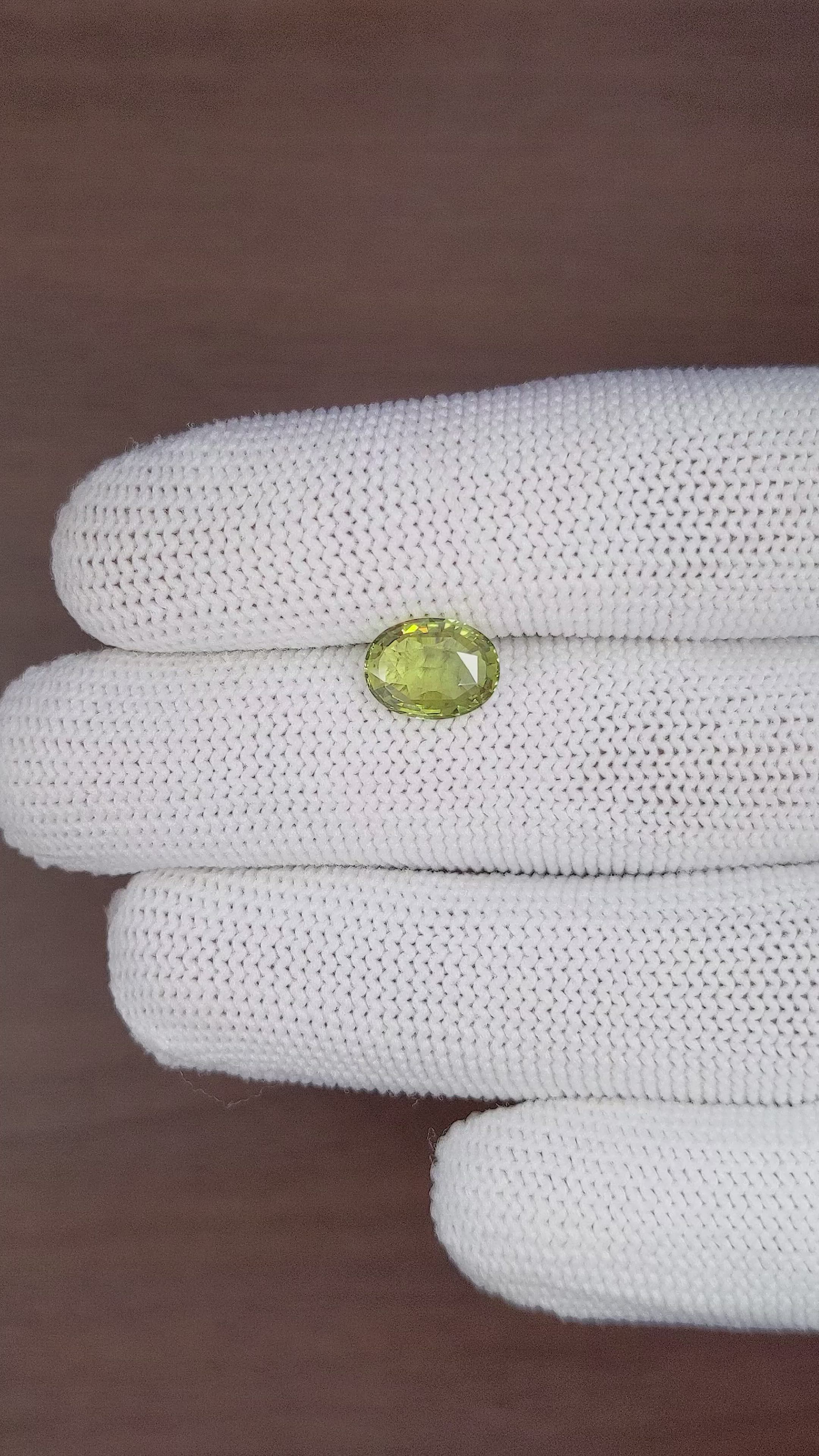 2.10 Ct. Chrysoberyl from Madagascar Size Video