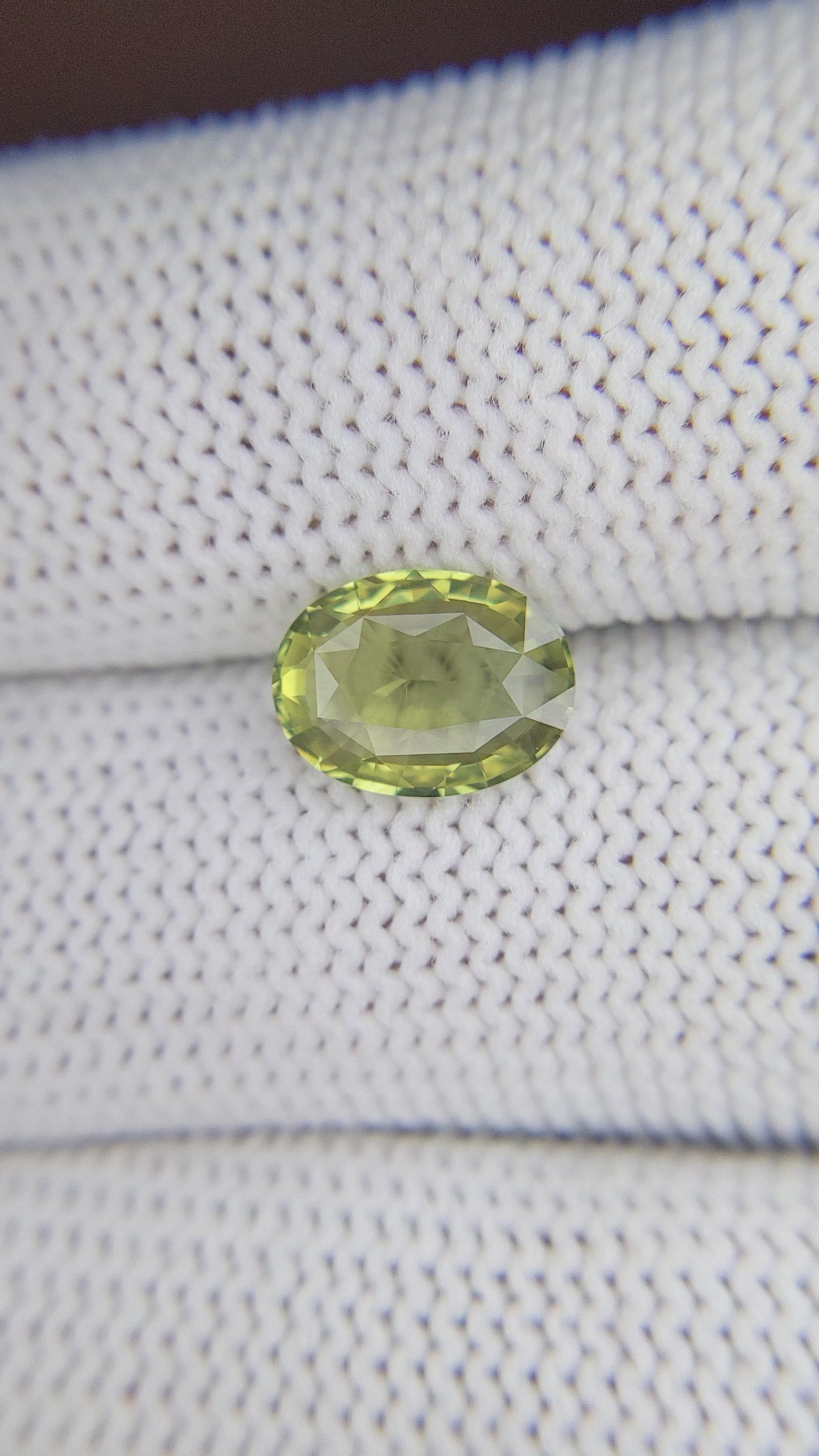2.10 Ct. Chrysoberyl from Madagascar Size Video