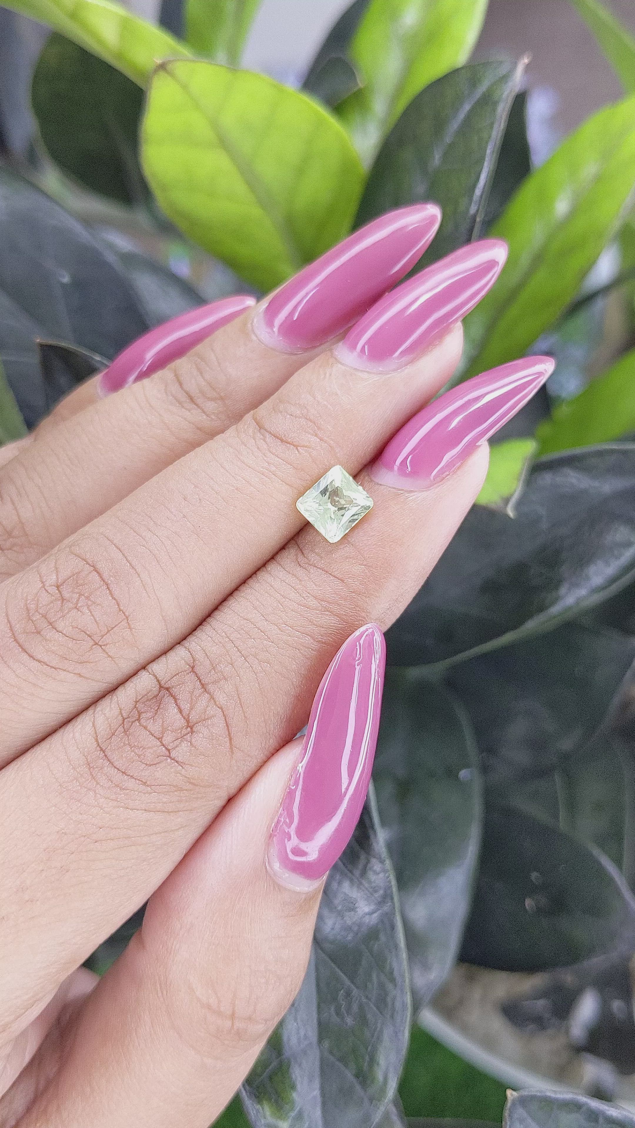 1.14 Ct. Chrysoberyl from Madagascar Size Video