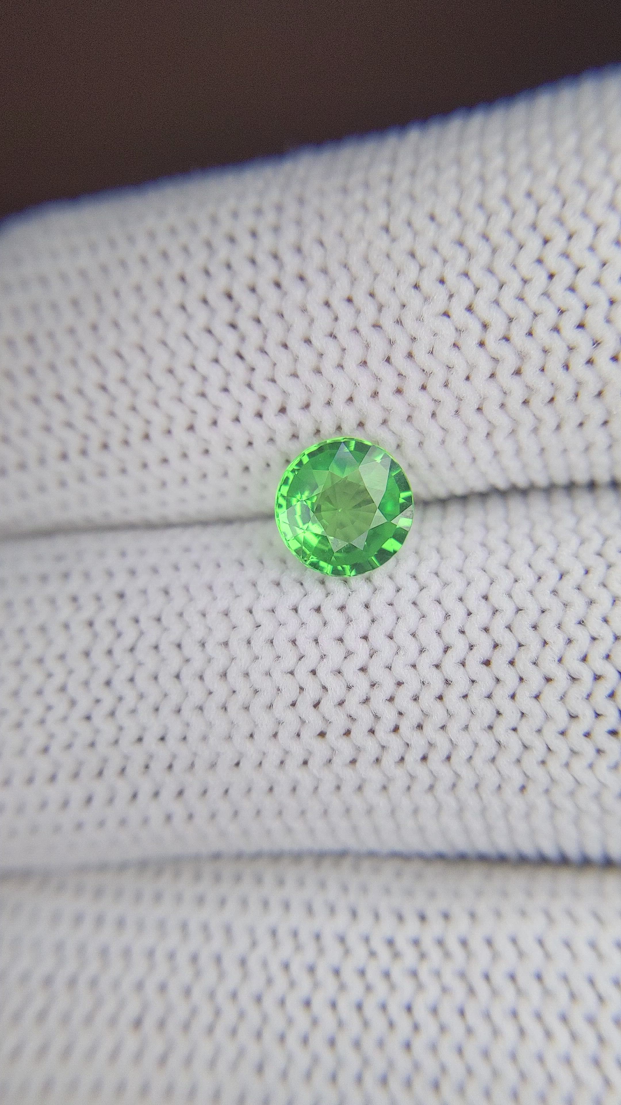 1.05 Ct. Tsavorite Garnet from Kenya Size Video