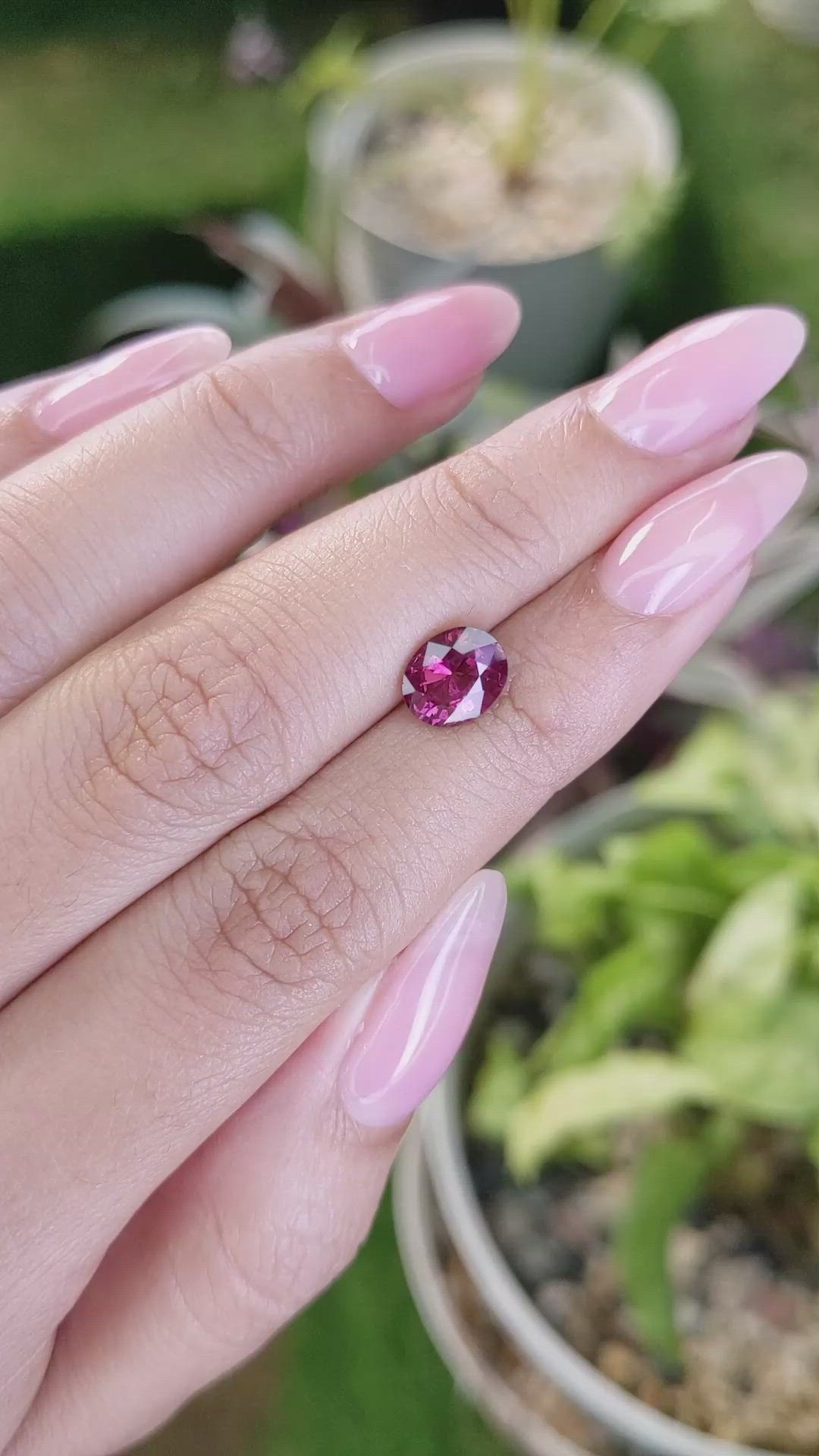 1.79 Ct. Spinel from Ceylon (Sri Lanka) Size Video