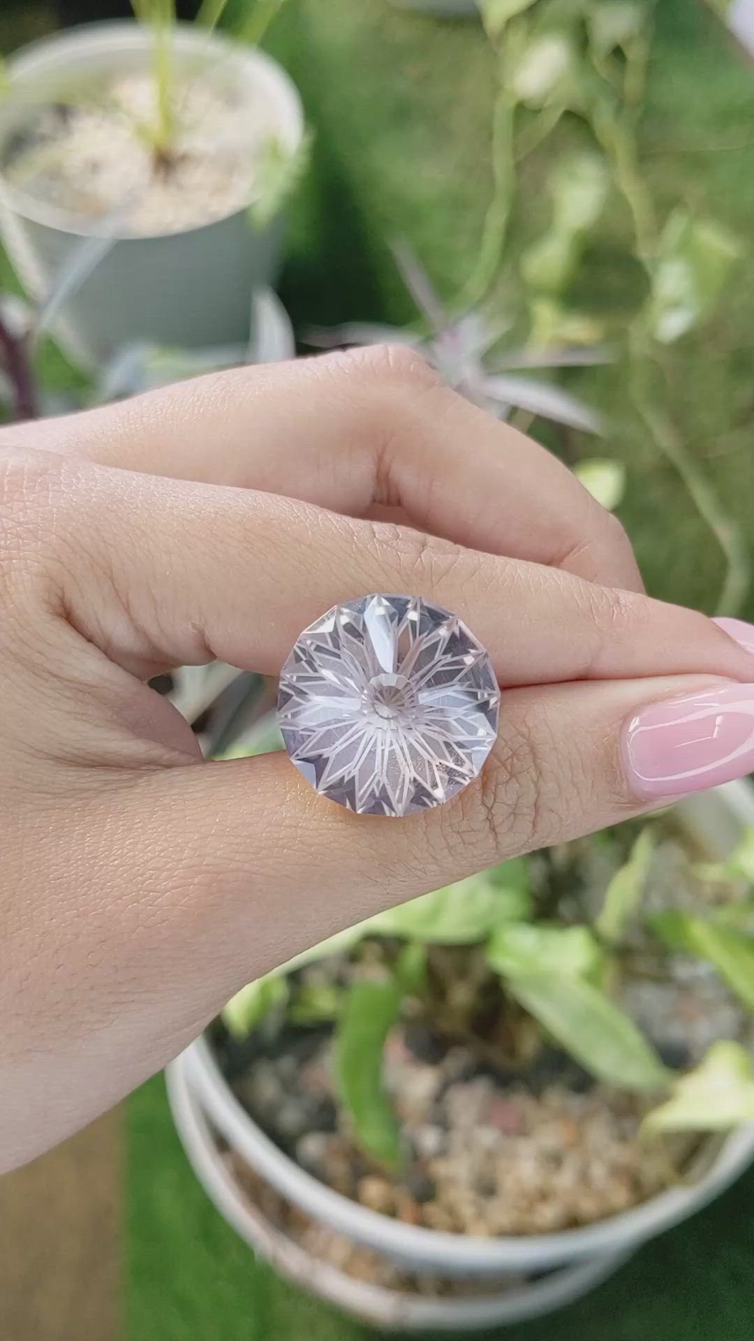 26.96 Ct. Rose Quartz from Ceylon (Sri Lanka) Size Video