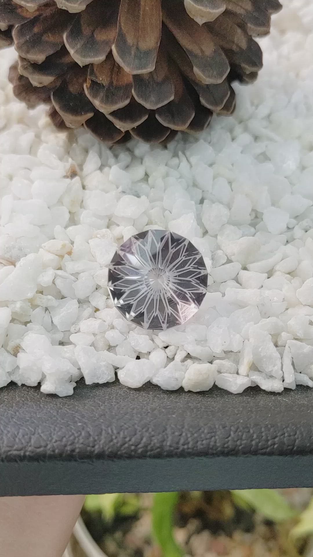 26.96 Ct. Rose Quartz from Ceylon (Sri Lanka) Size Video