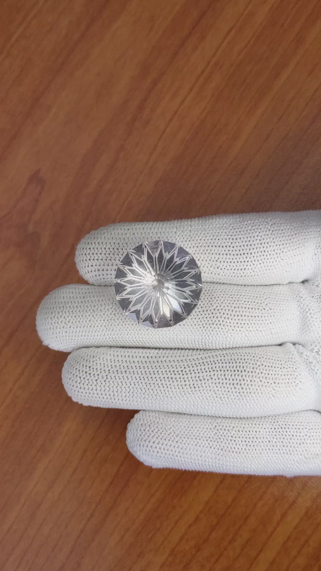 26.96 Ct. Rose Quartz from Ceylon (Sri Lanka) Size Video