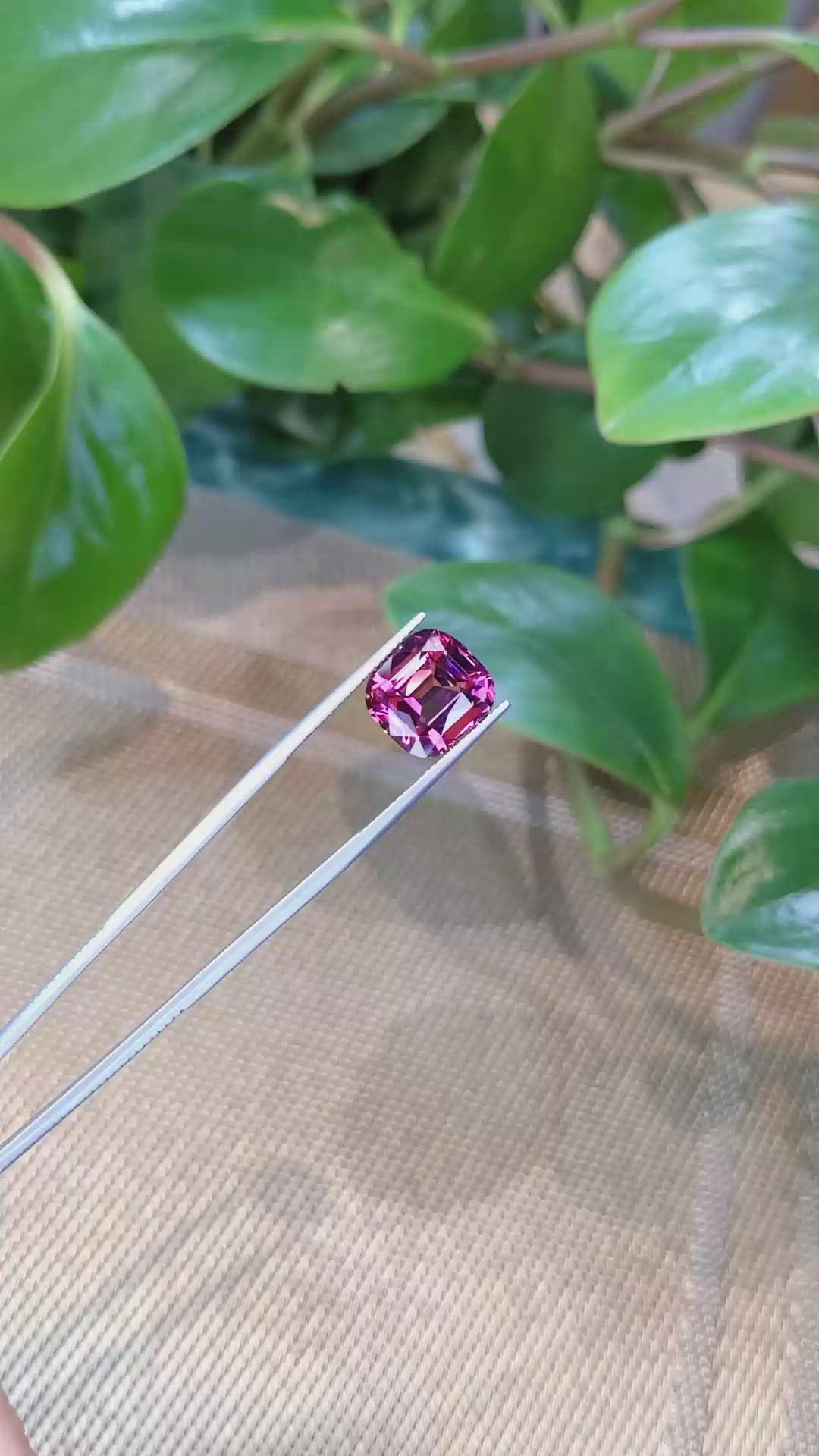 10.09 Ct. Garnet from Ceylon (Sri Lanka) Size Video