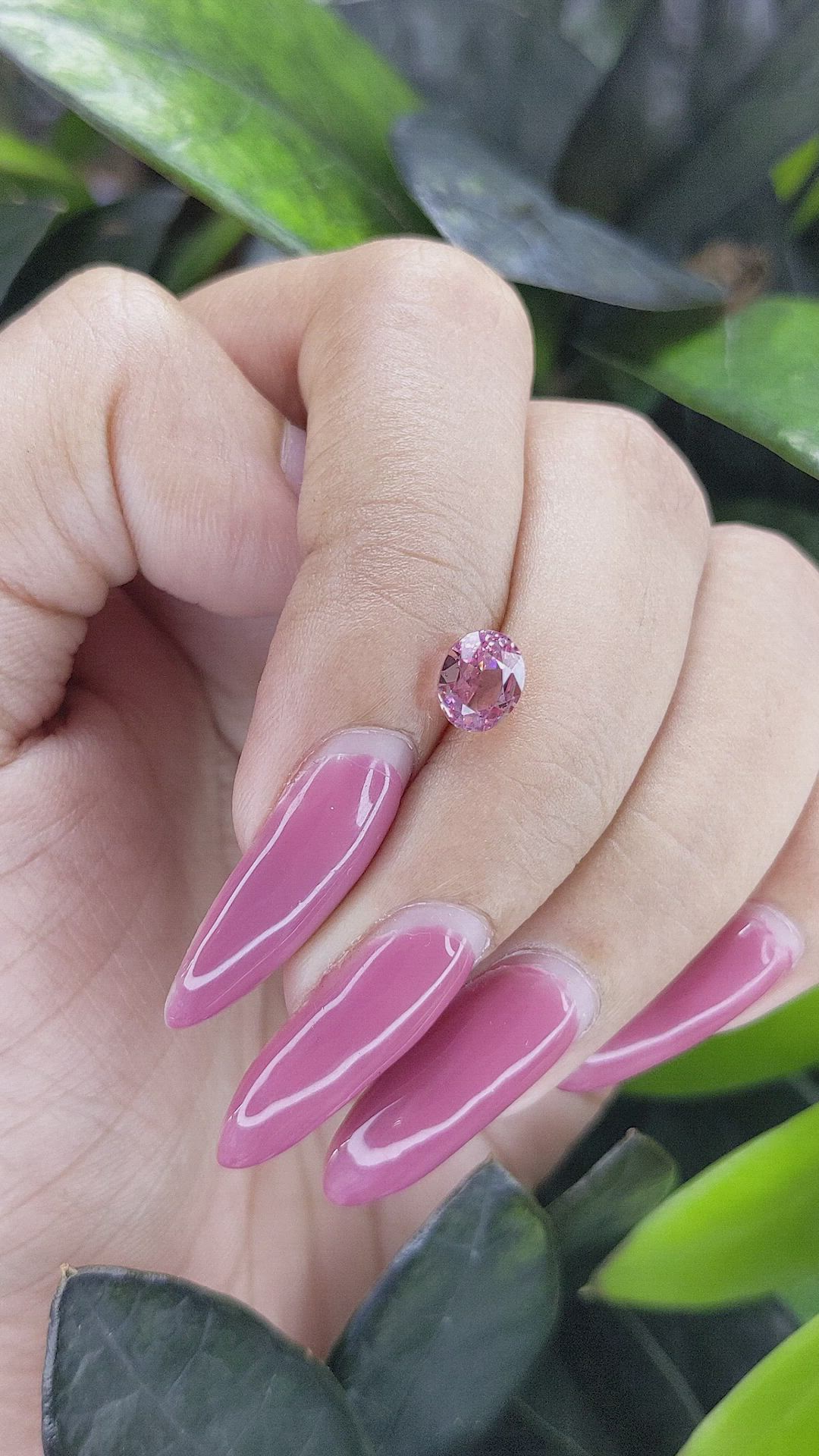 1.56 Ct. Malaya Garnet from Madagascar Size Video