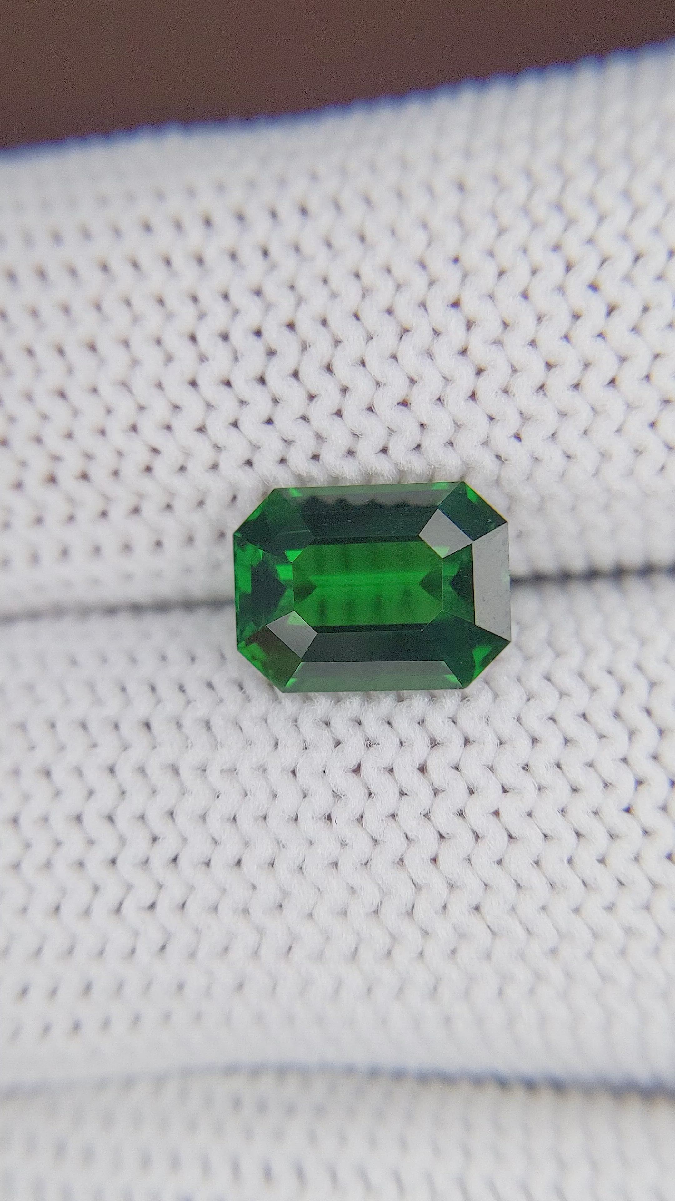 3.04 Ct. Tsavorite Garnet from East Africa Size Video