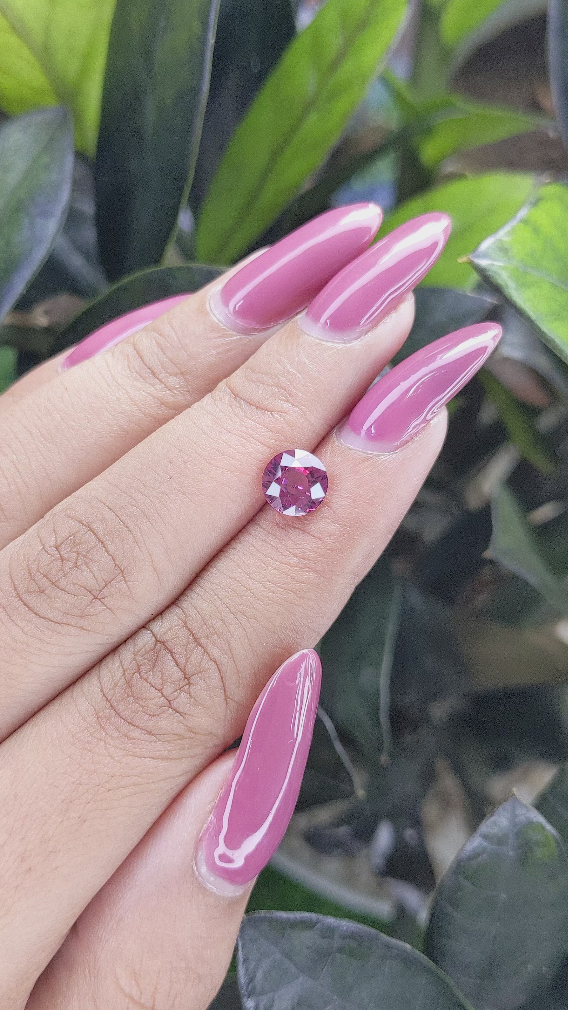 1.60 Ct. Garnet from South Africa Size Video